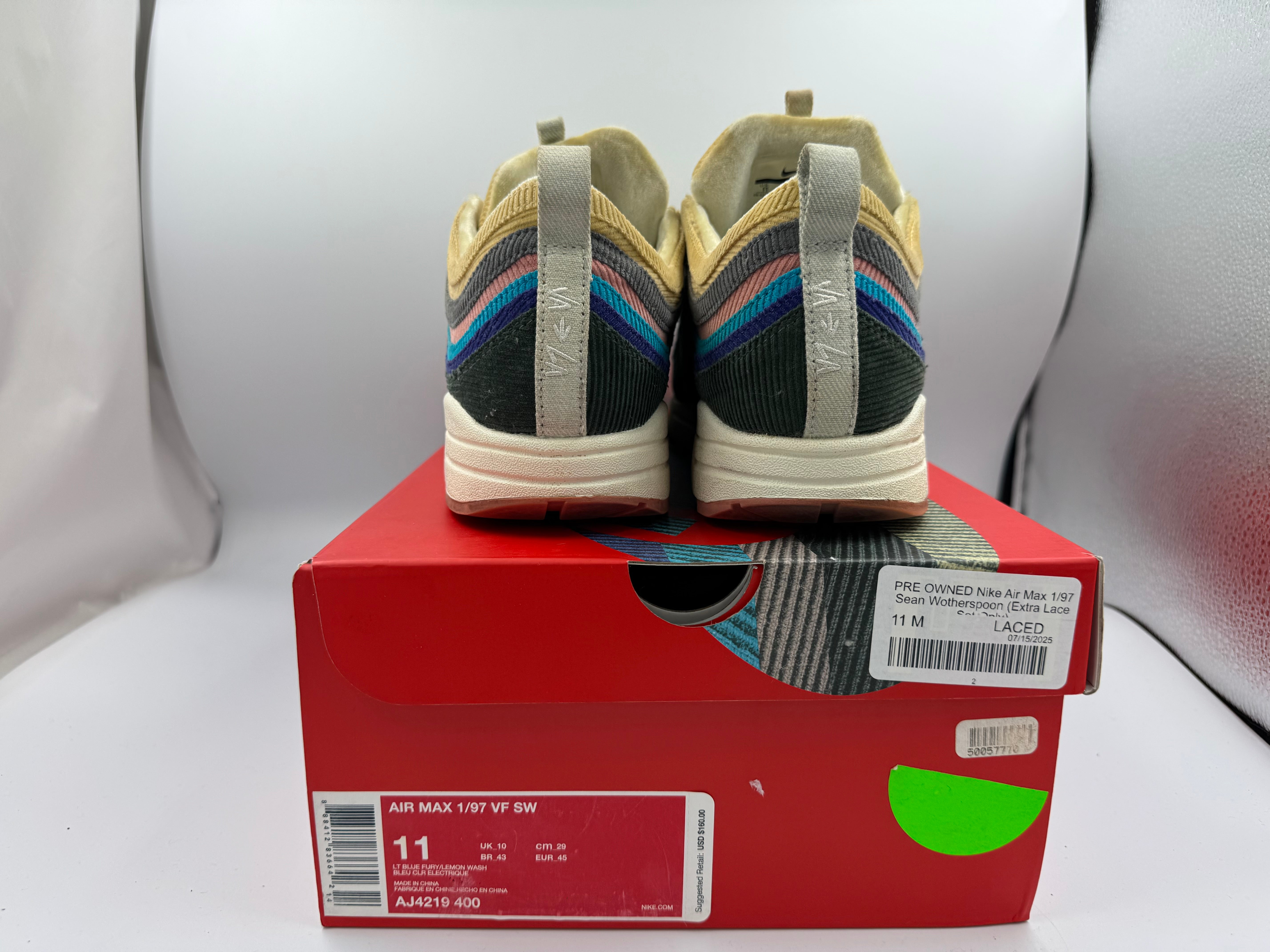 PRE OWNED Nike Air Max 1/97 Sean Wotherspoon (Extra Lace Set Only)
