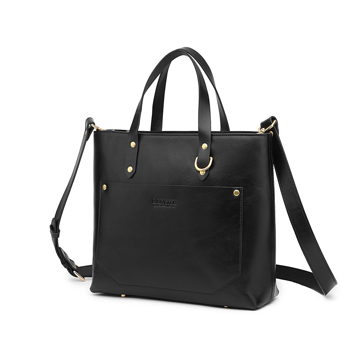 Marcy | Matte Black Leather