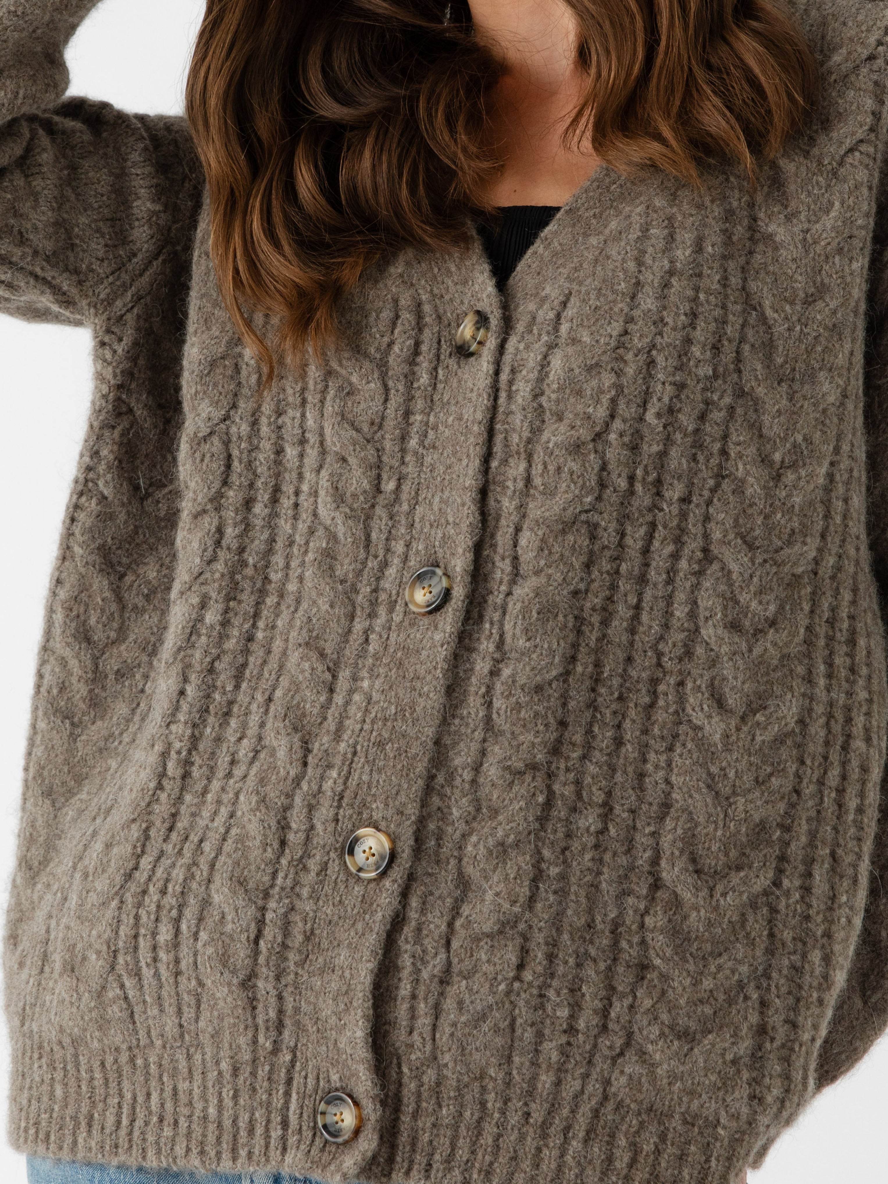 Oversized Cable Knit Cardigan - ONLINE EXCLUSIVE