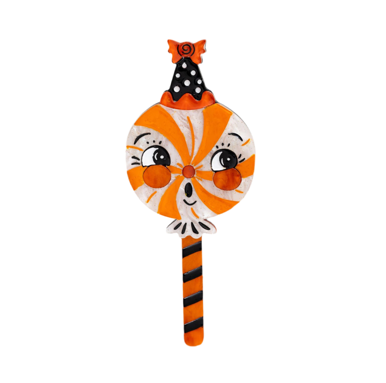 Sweet Treats Brooch Set of 2 by Johanna Parker x Lipstick & Chrome — Folk Art Halloween Candy Pins