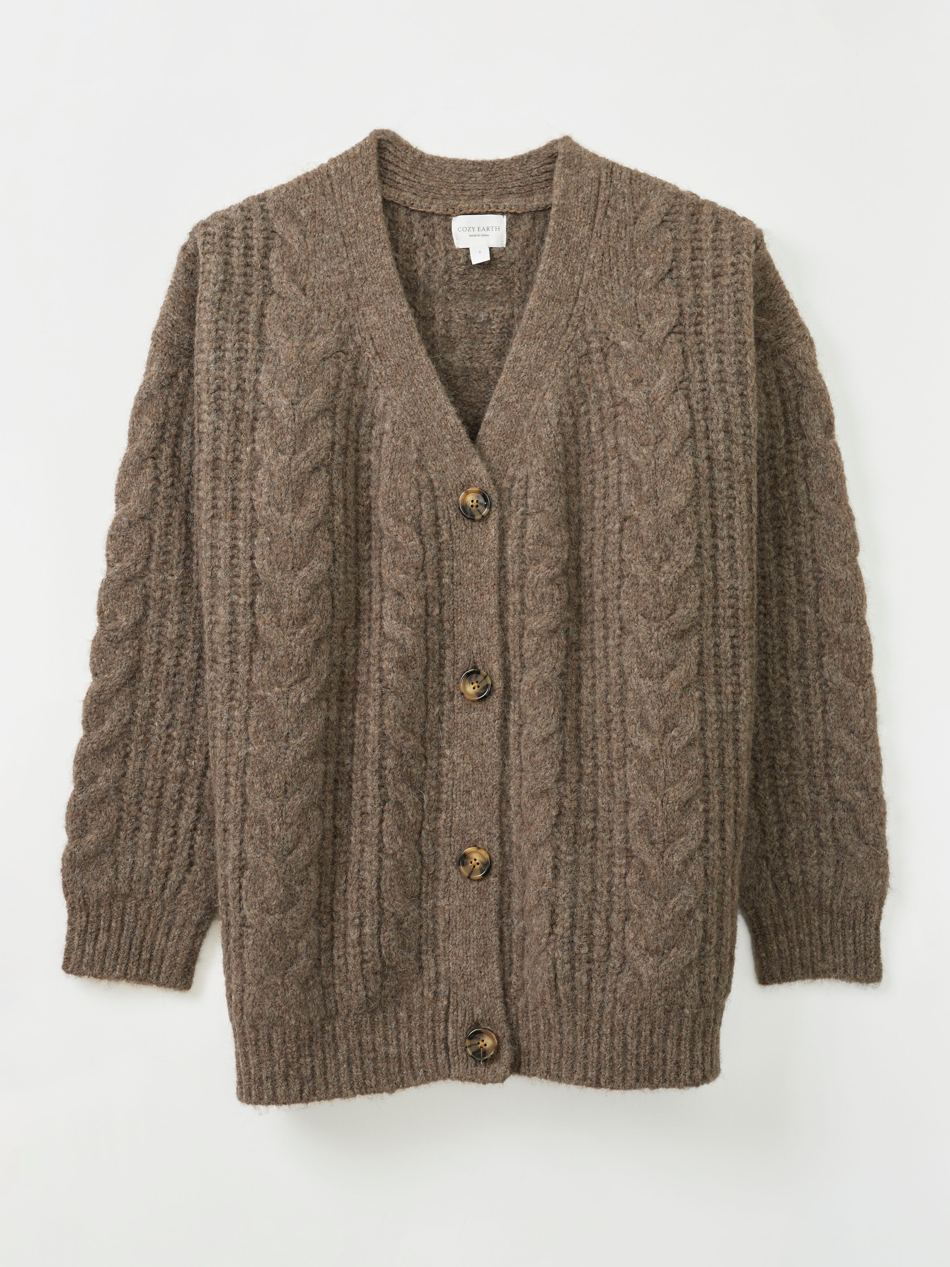 Oversized Cable Knit Cardigan - ONLINE EXCLUSIVE