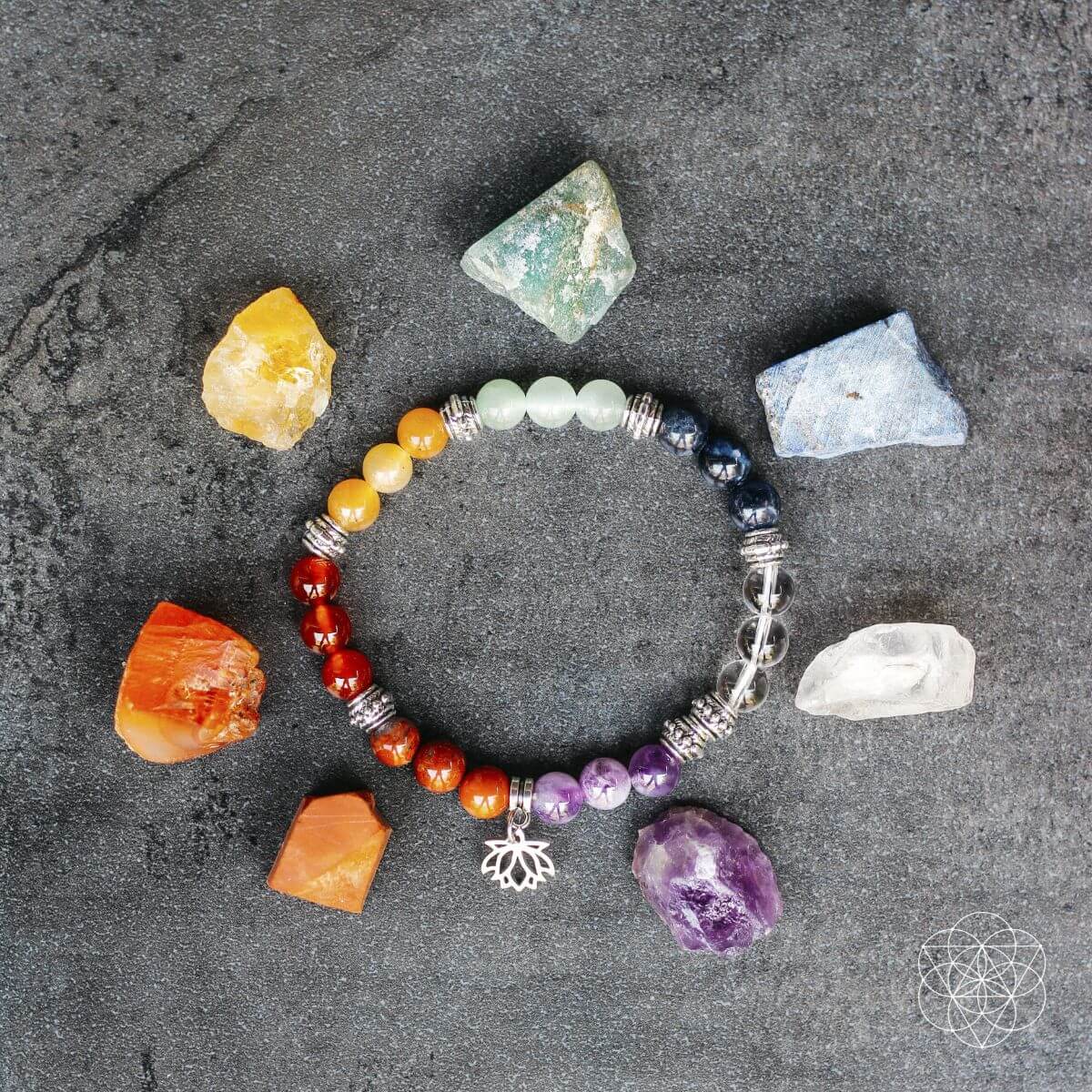 7 Chakra Bracelet and Stones Set by Conscious Items at Shirley Shoppe