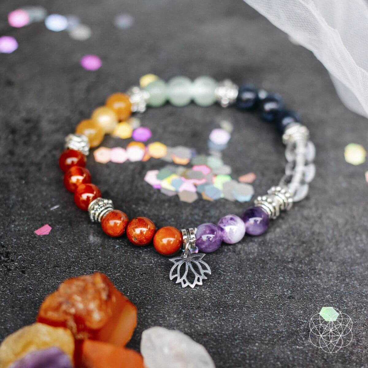 7 Chakra Bracelet and Stones Set by Conscious Items at Shirley Shoppe