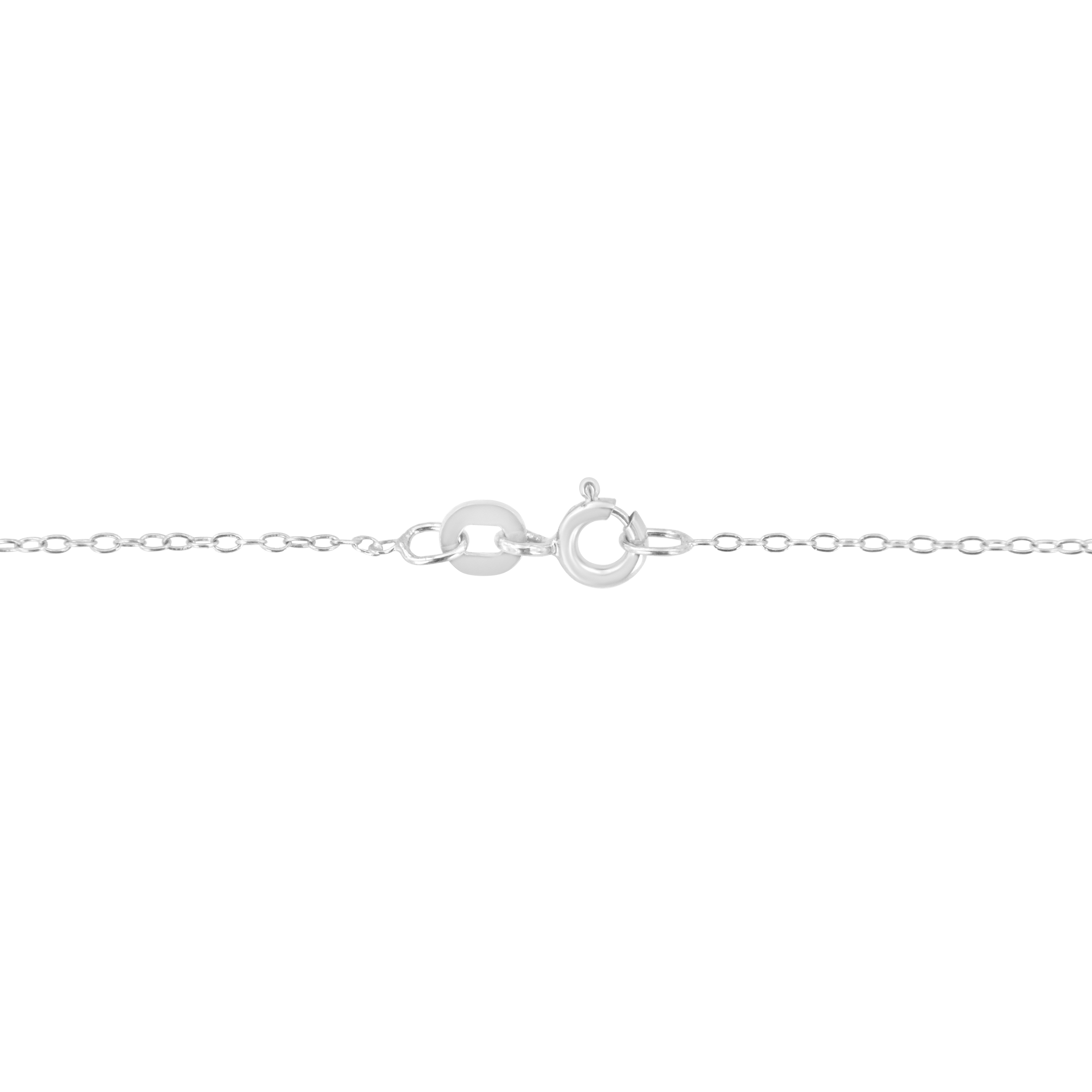 10K White Gold 1/3 Cttw Round-Cut Diamond Bezel 18" Pendant Necklace (J-K Color, I1-I2 Clarity)