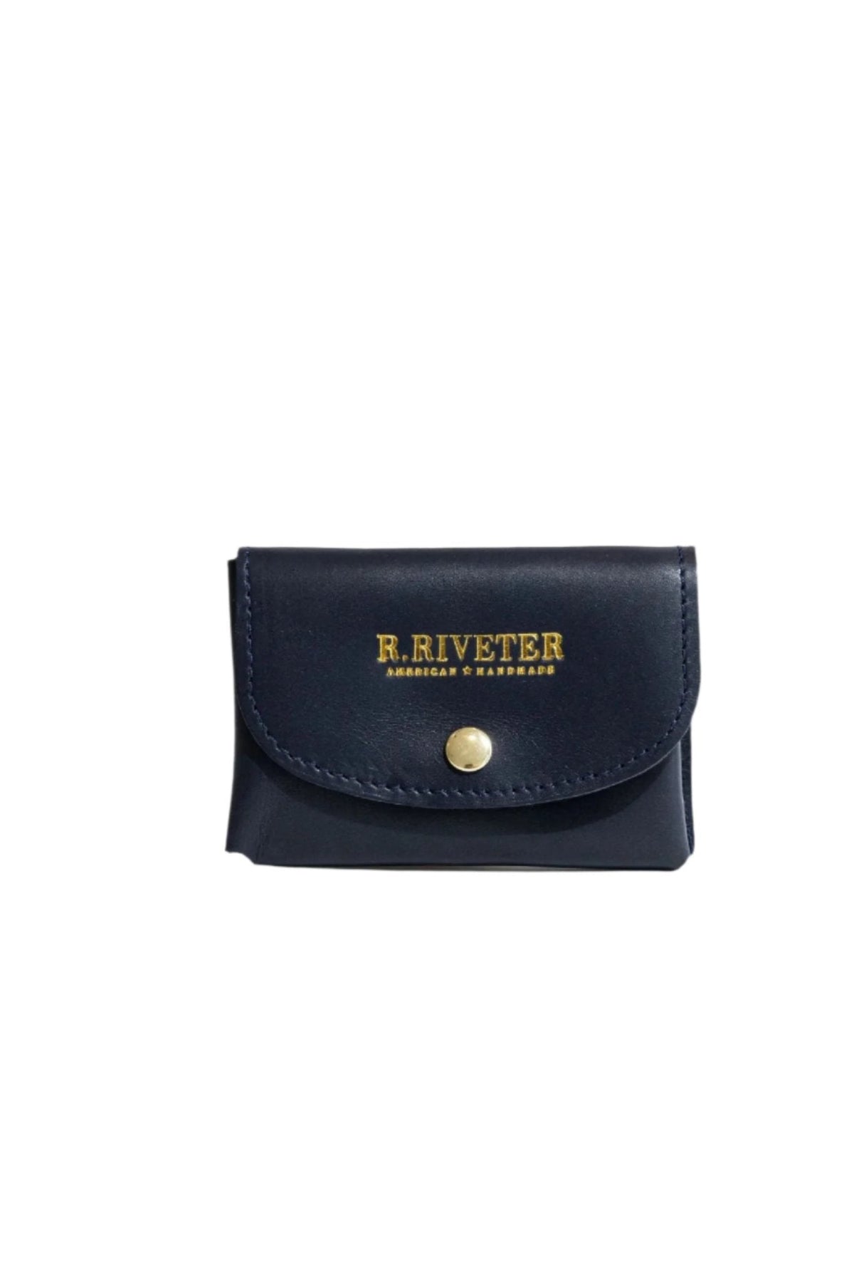 Ida Mini | Navy Leather Card Holder Wallet