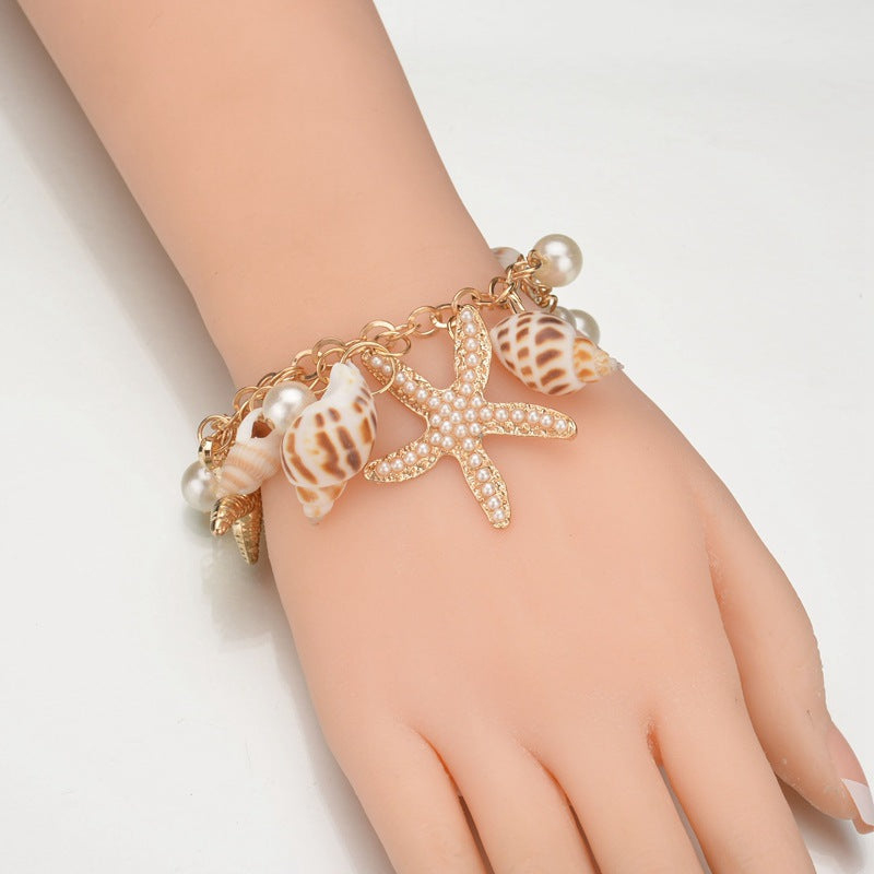 Women's Fashion Bohemian Ocean Style Starfish Shell Niche Bracelets