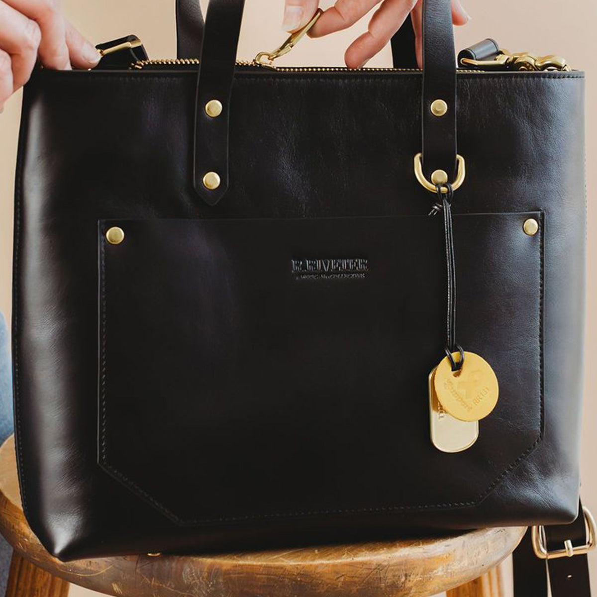 Marcy | Matte Black Leather