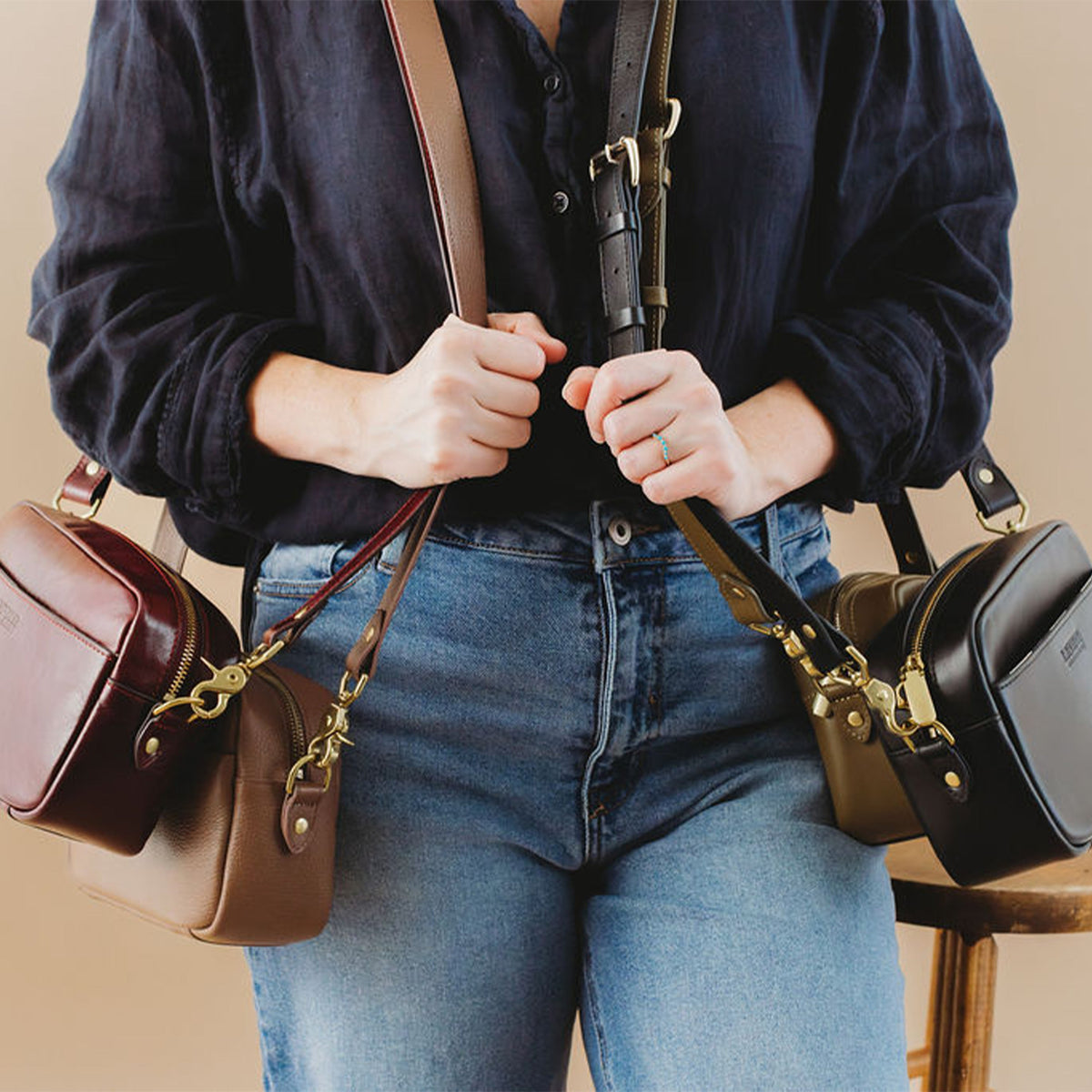 Jane Crossbody Bag | Brown Leather