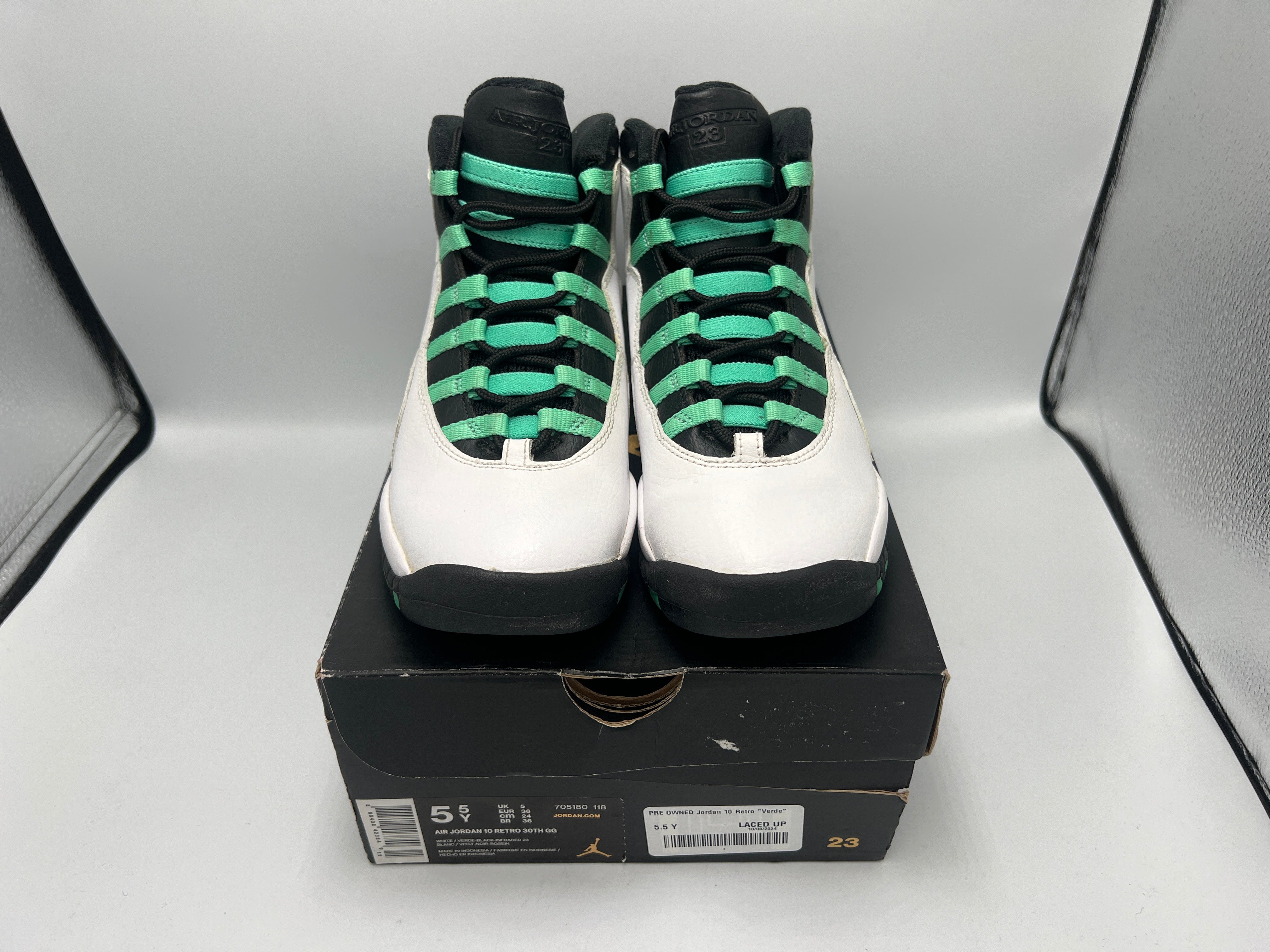 PRE OWNED Jordan 10 Retro "Verde" (GS)