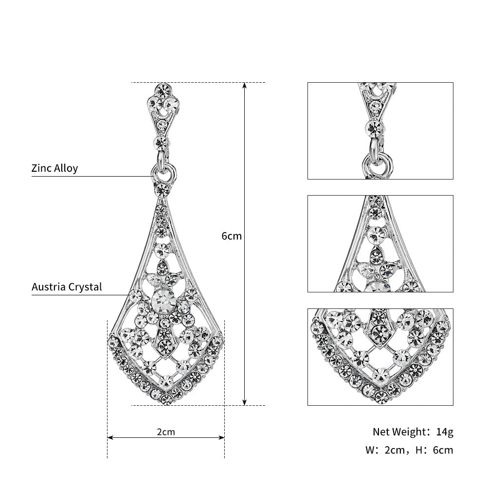 Women's Rhinestone Bridal Wedding Alloy For Earrings