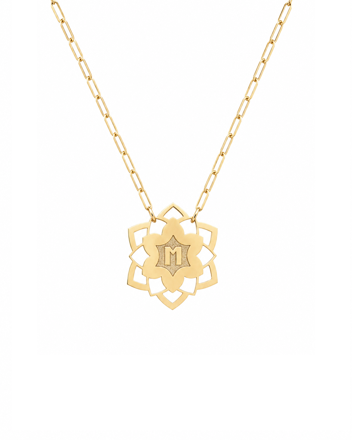 Avery Mandala Initial Necklace