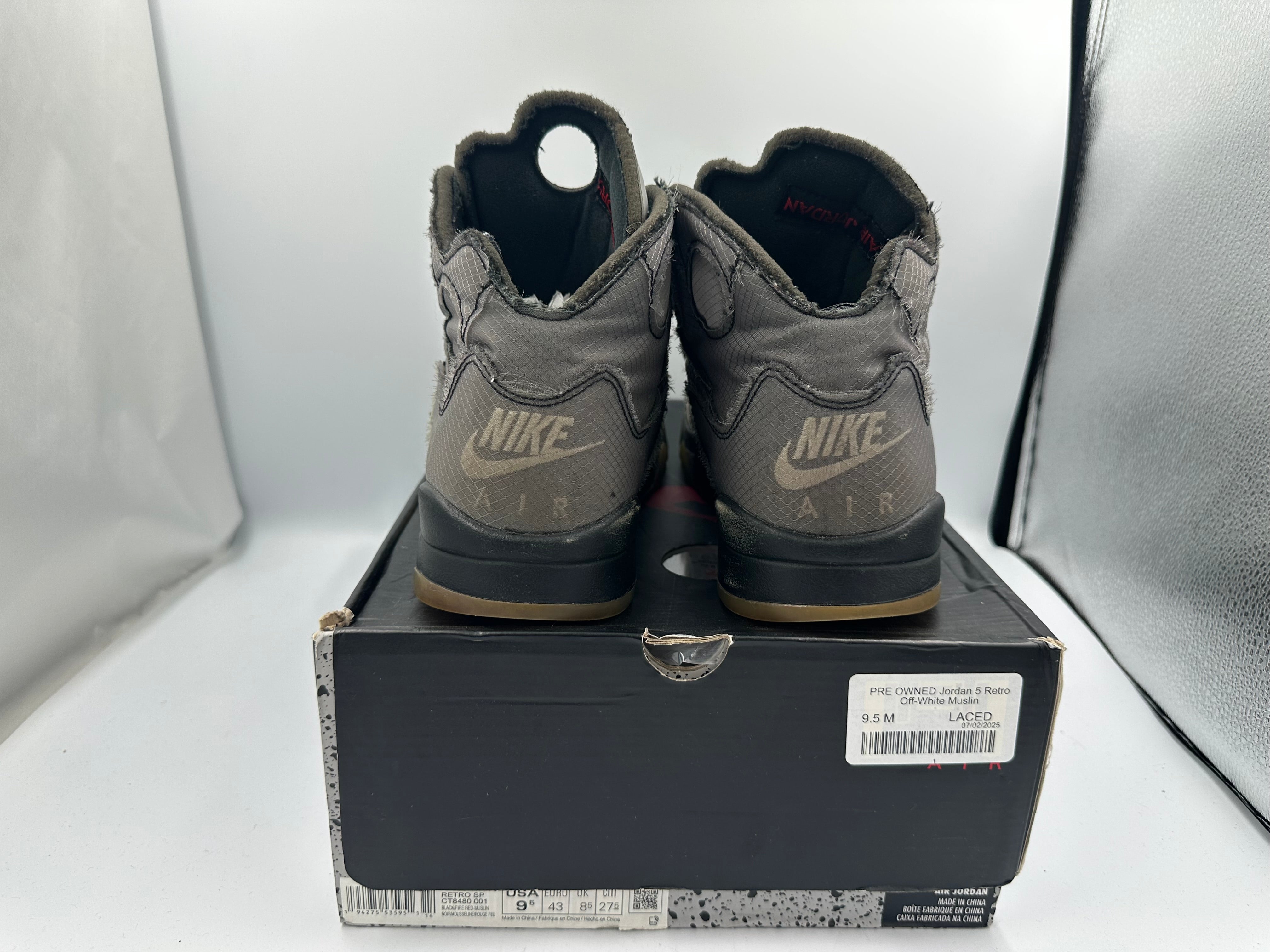 PRE OWNED Jordan 5 Retro Off-White Muslin