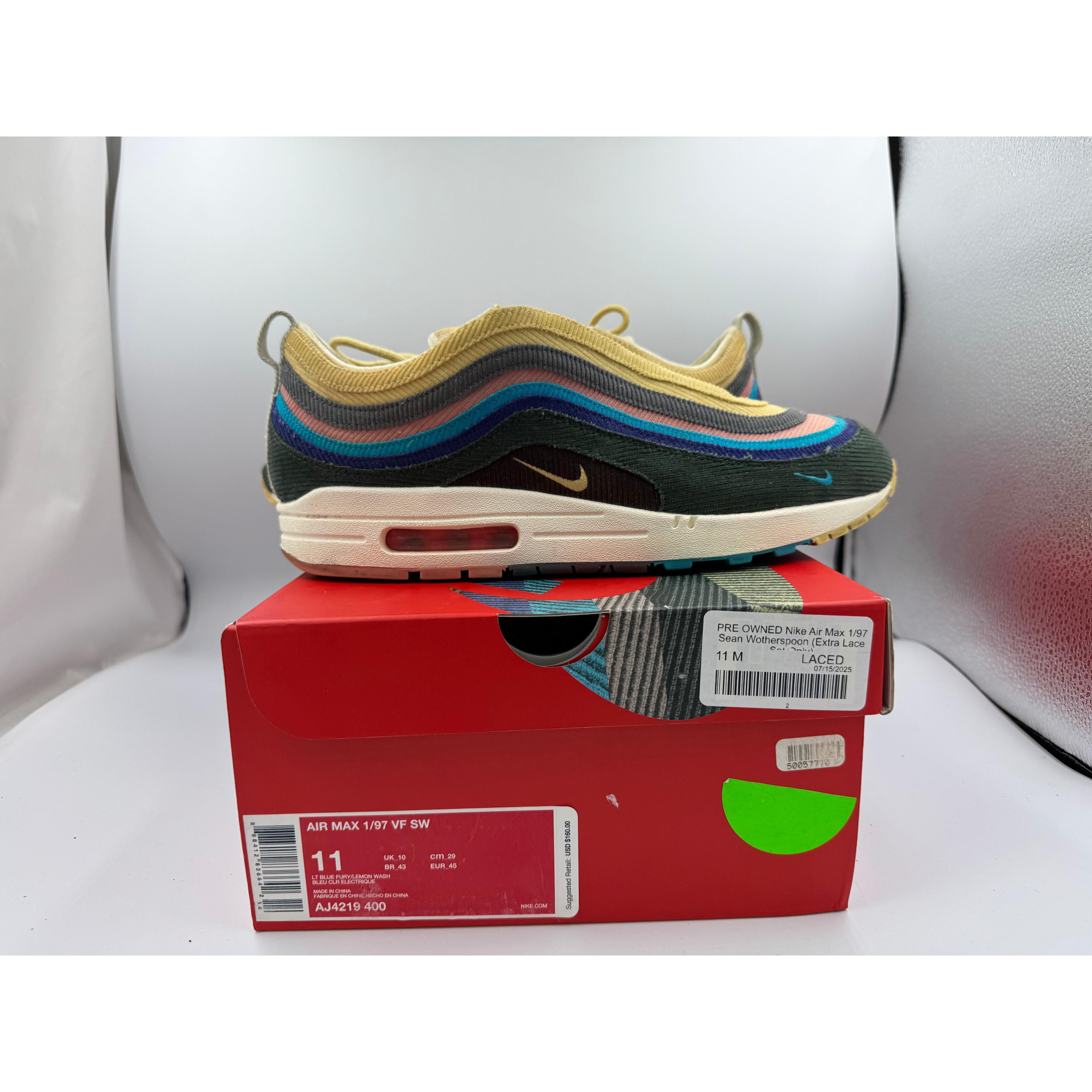 PRE OWNED Nike Air Max 1/97 Sean Wotherspoon (Extra Lace Set Only)