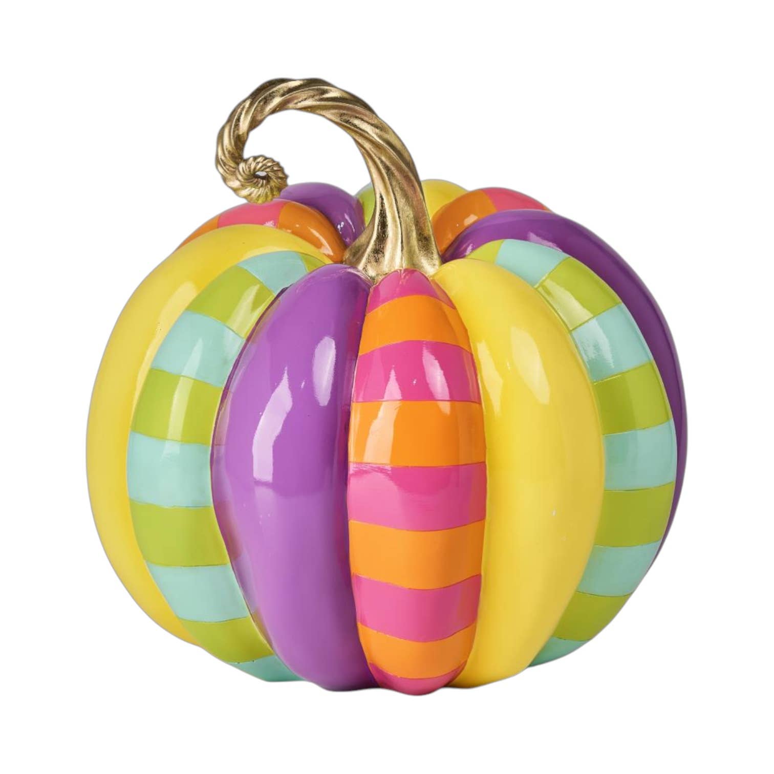 15in Multi Stripe Pumpkin by December Diamonds