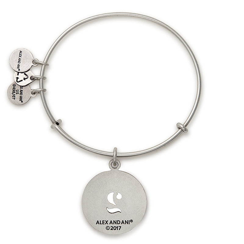 Number Charm Bangle Bracelet