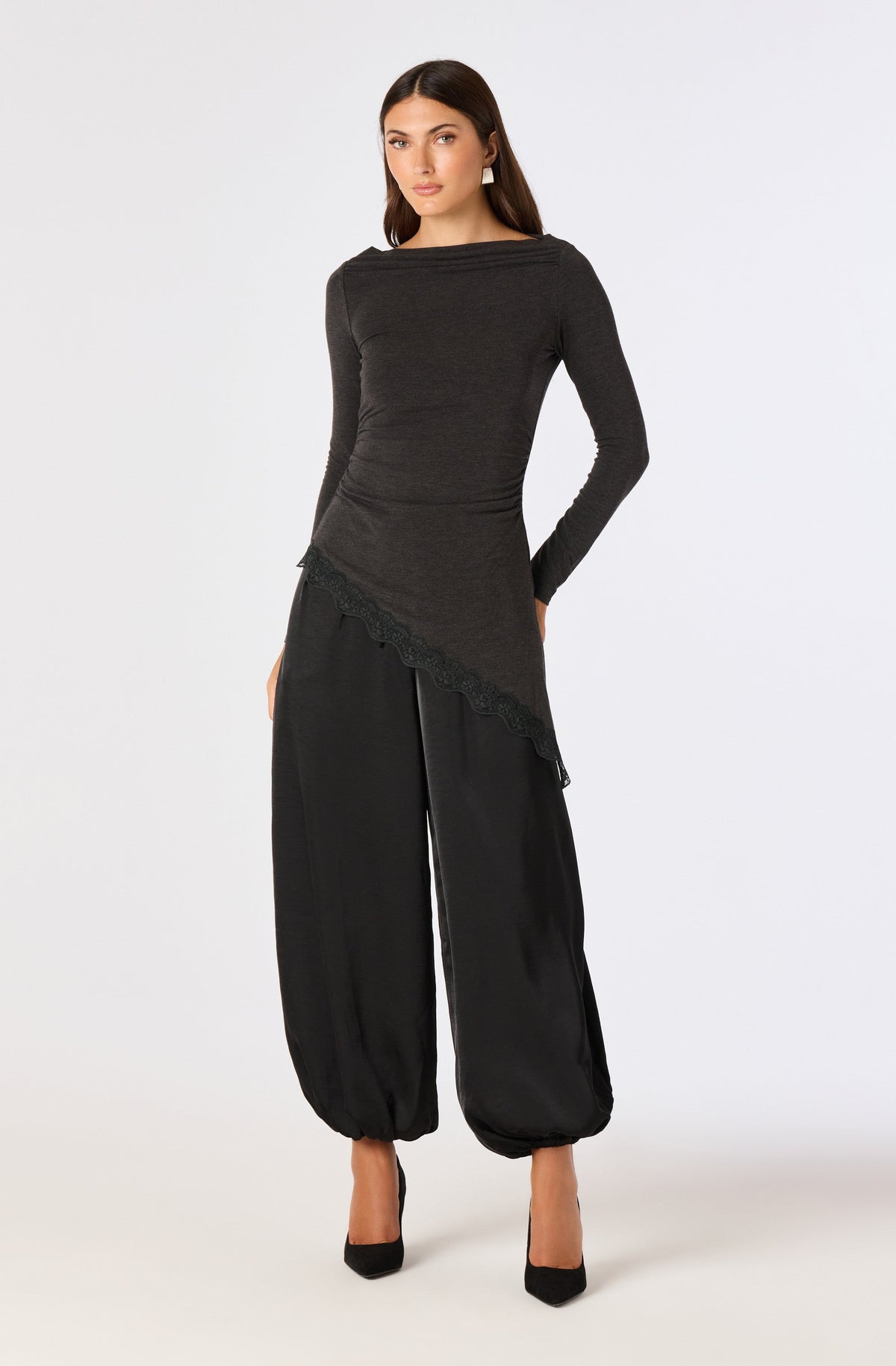 Airen Satin Balloon Pants