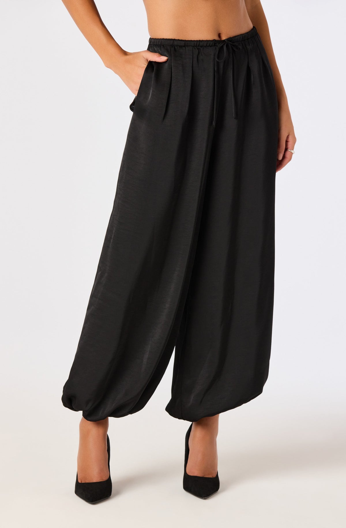 Airen Satin Balloon Pants