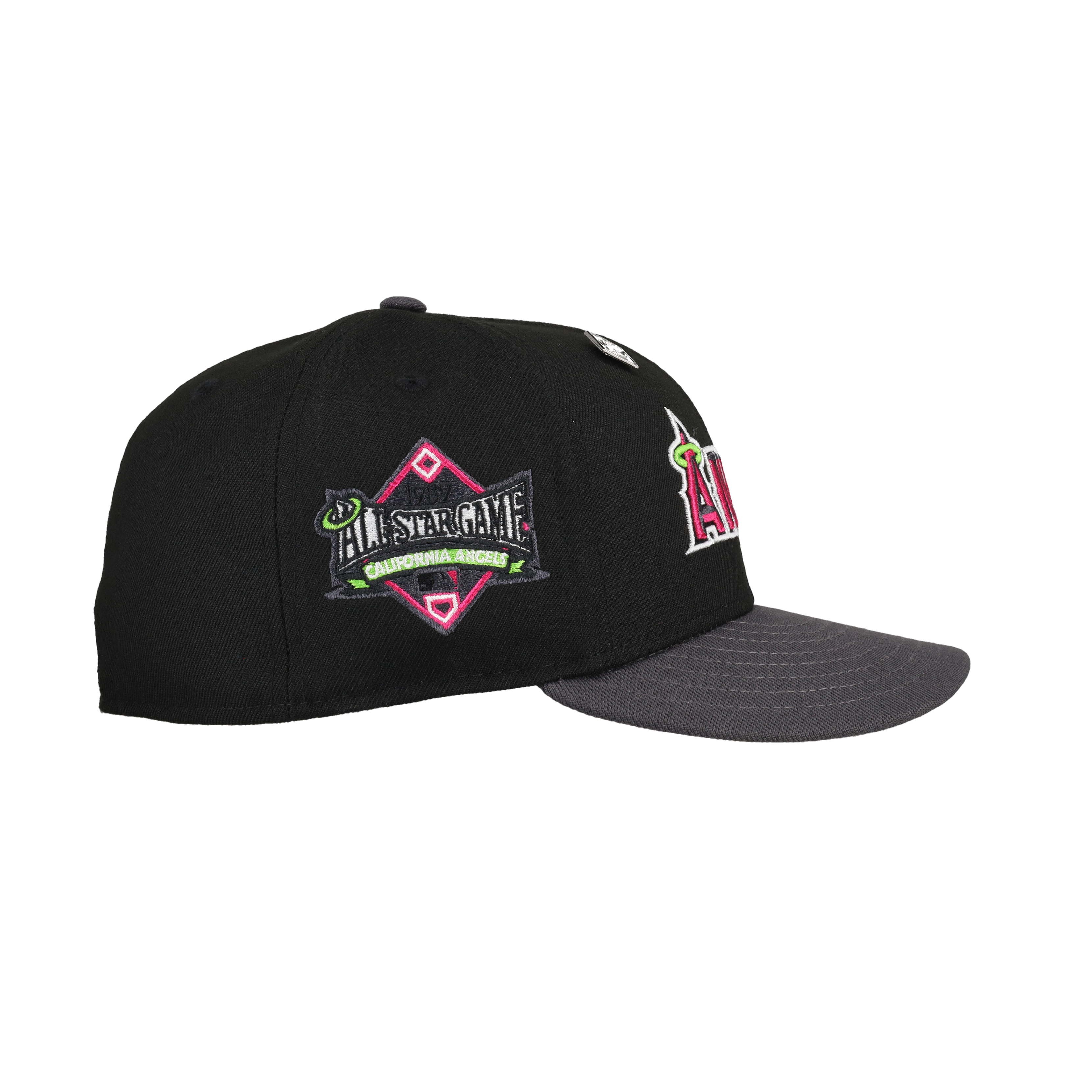 Anaheim Angels 1989 All Star Game Script Graphite/Black 59Fifty Fitted Hat