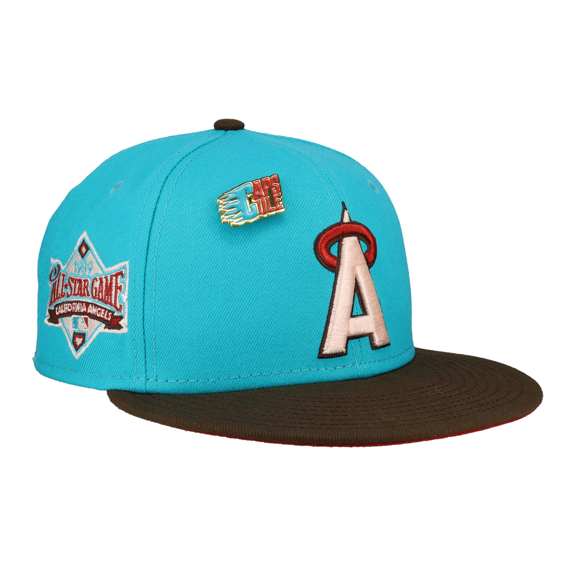 California Angels Nitro Teal 1989 All Star Game Fitted Hat