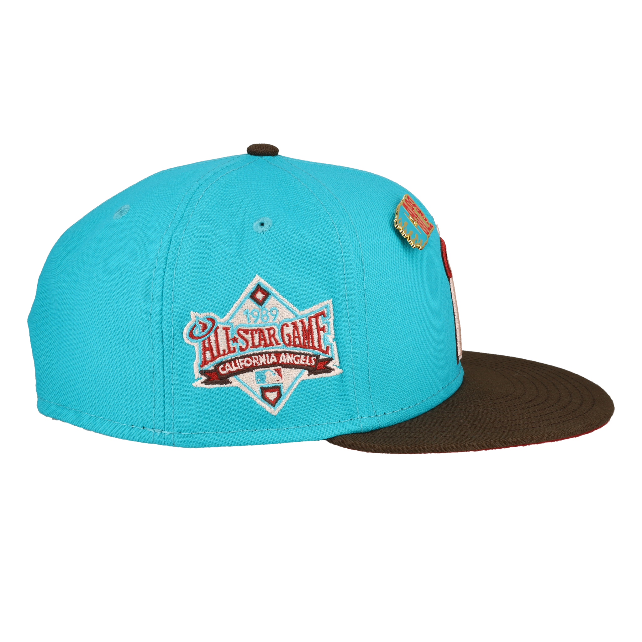 California Angels Nitro Teal 1989 All Star Game Fitted Hat