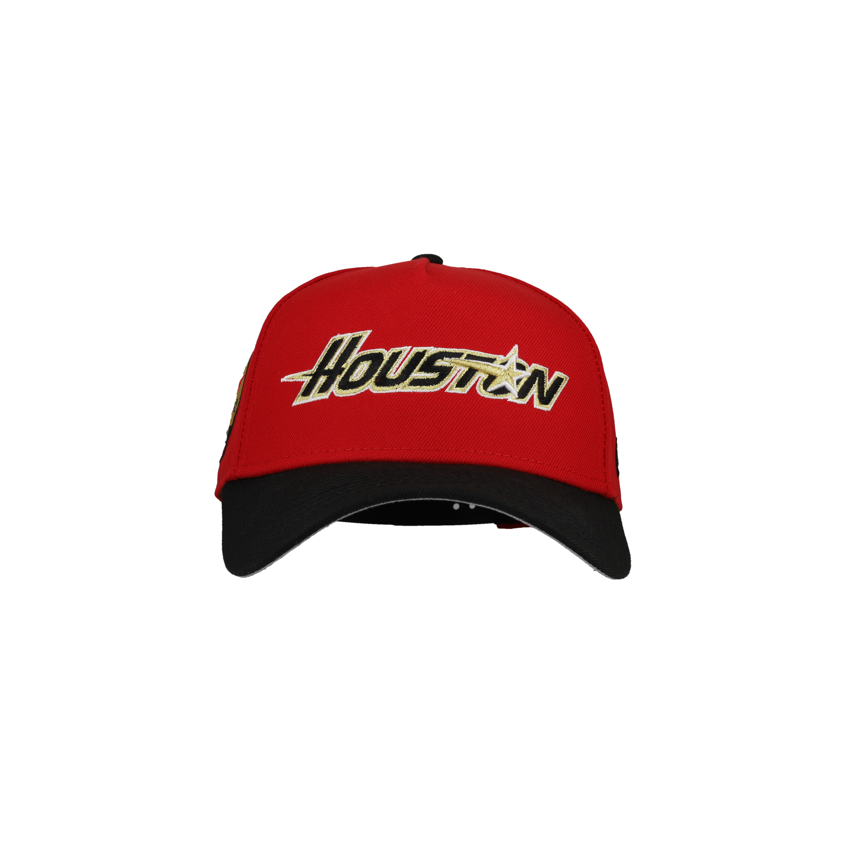 Houston Astros 9Forty A Frame Snapback Hat (Black/Red/Gold)