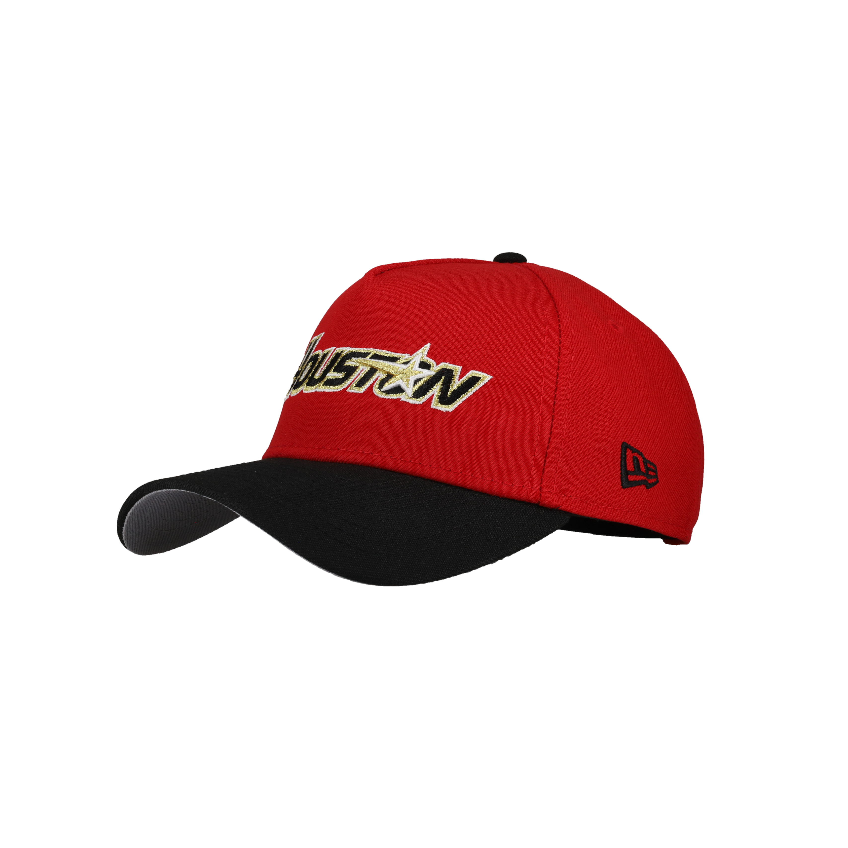Houston Astros 9Forty A Frame Snapback Hat (Black/Red/Gold)