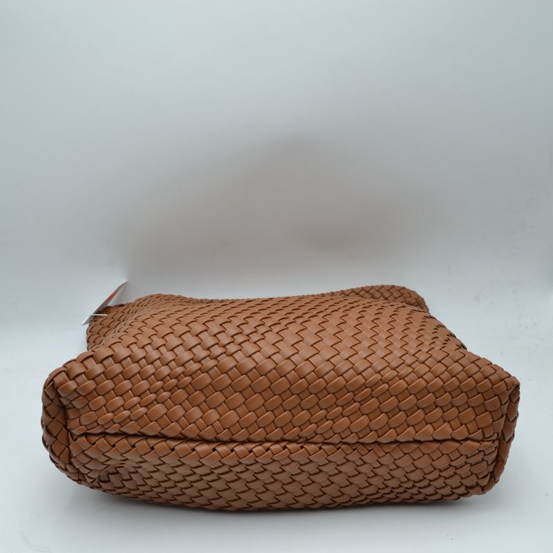 Woven Intrecciato Hobo Bag with Integrated Shoulder Strap
