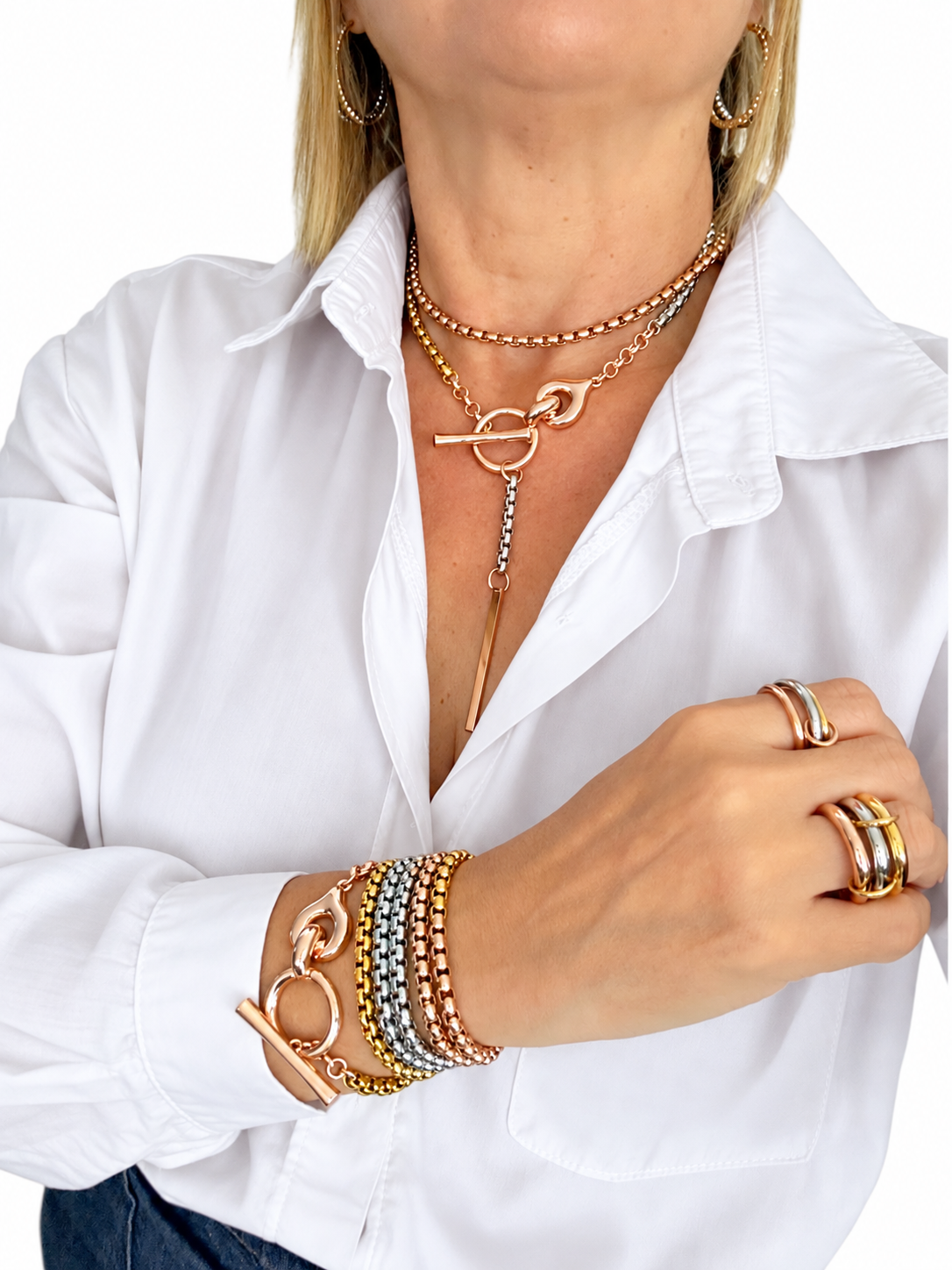 Verona 3 tones necklace