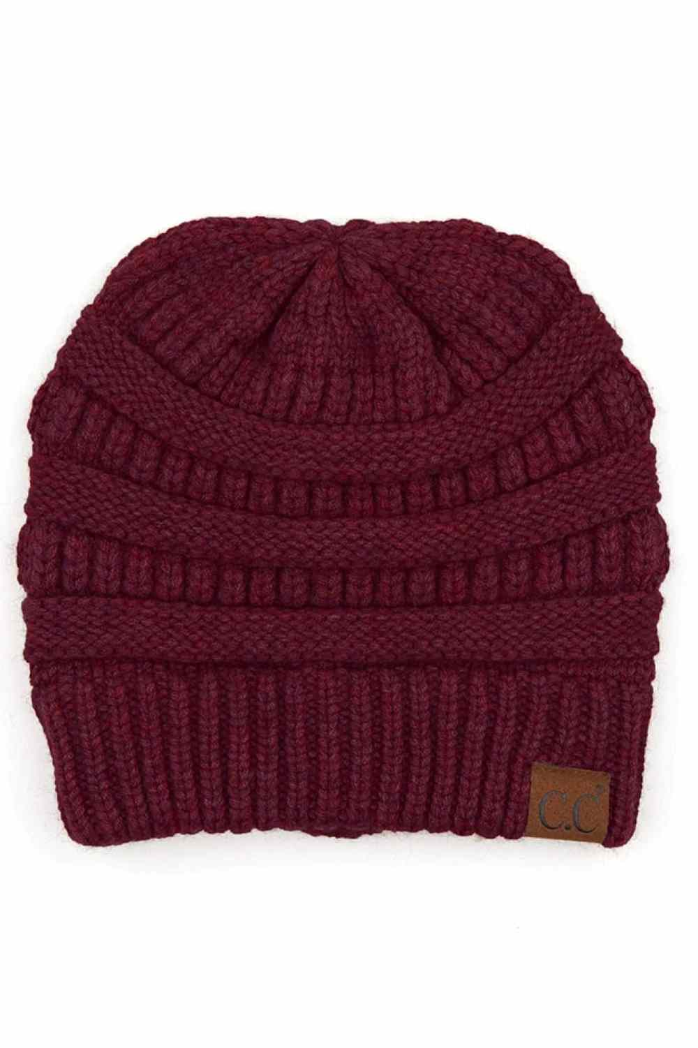 C.C Soft Yarn Knit Beanie Hat
