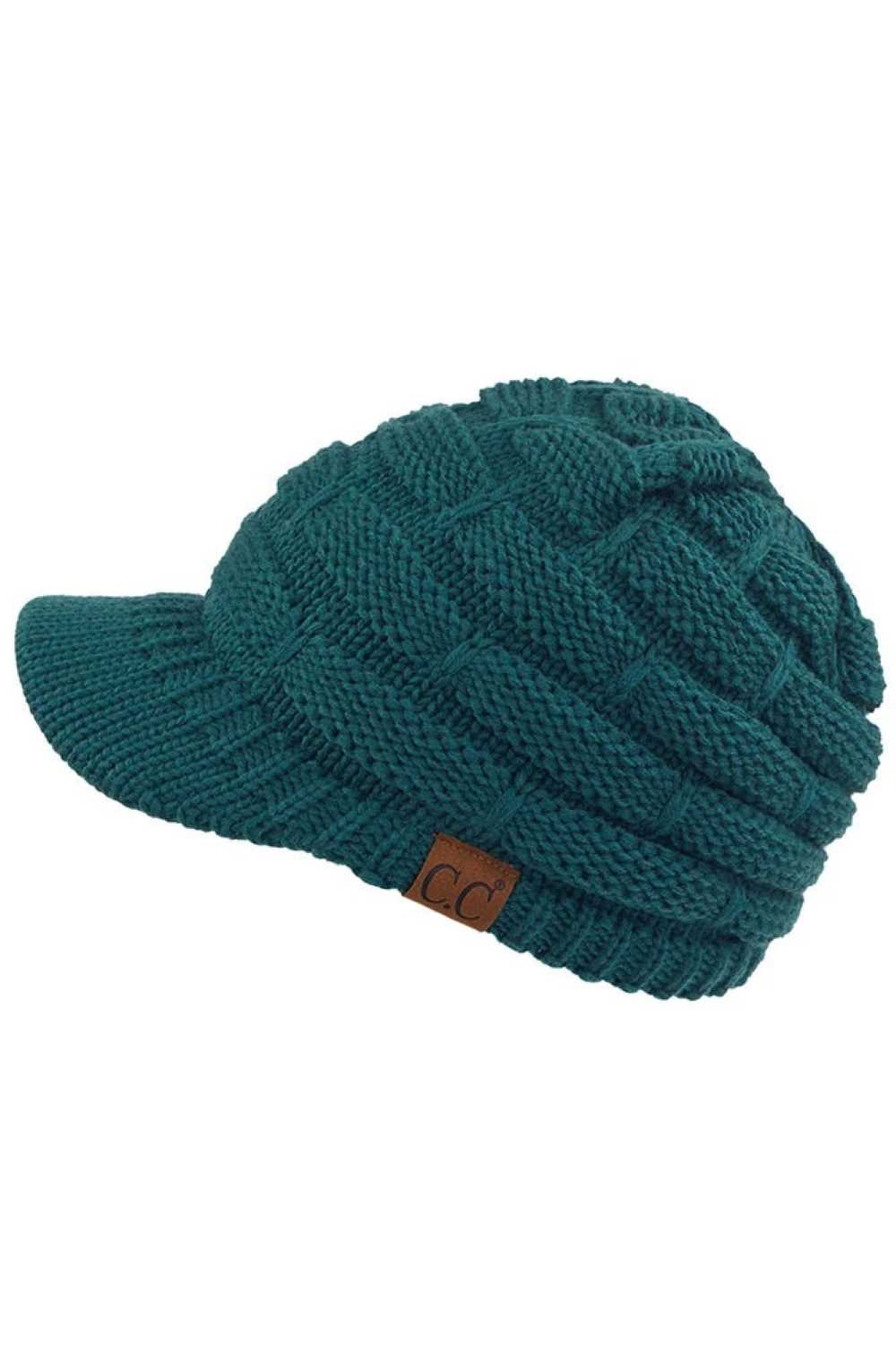 C.C Versatile Ribbed Knit Brim Beanie