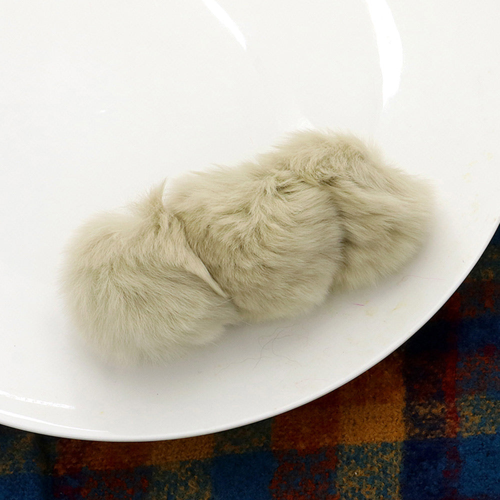 Faux Fur Triple Pom Pom Barrette