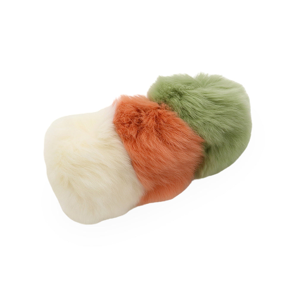 Faux Fur Triple Pom Pom Barrette