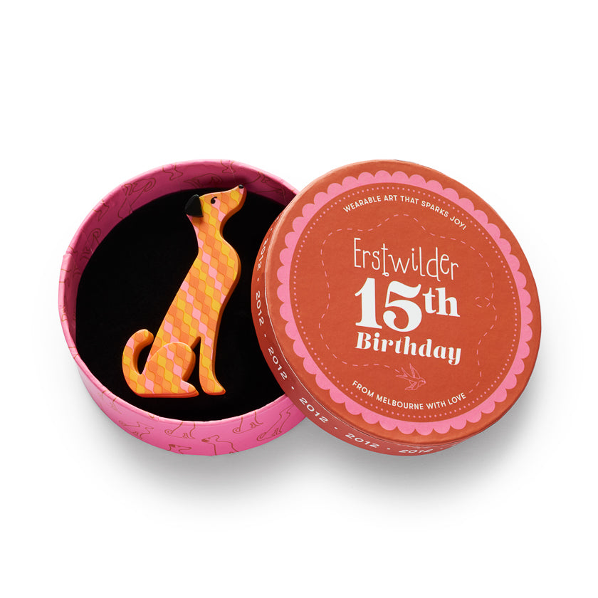 Alphonse in the Window Brooch by Erstwilder