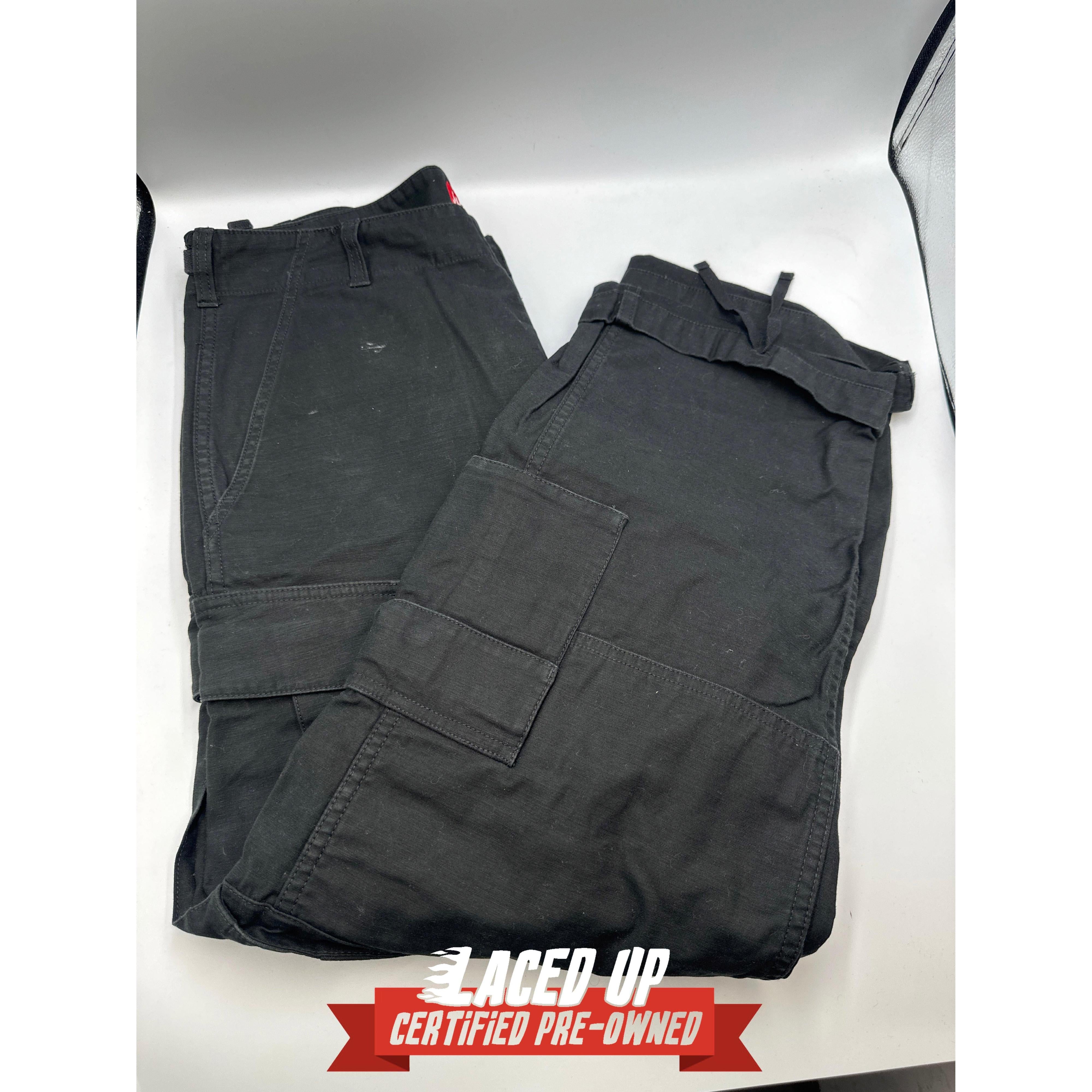 PRE OWNED Supreme Cargo Pants Black