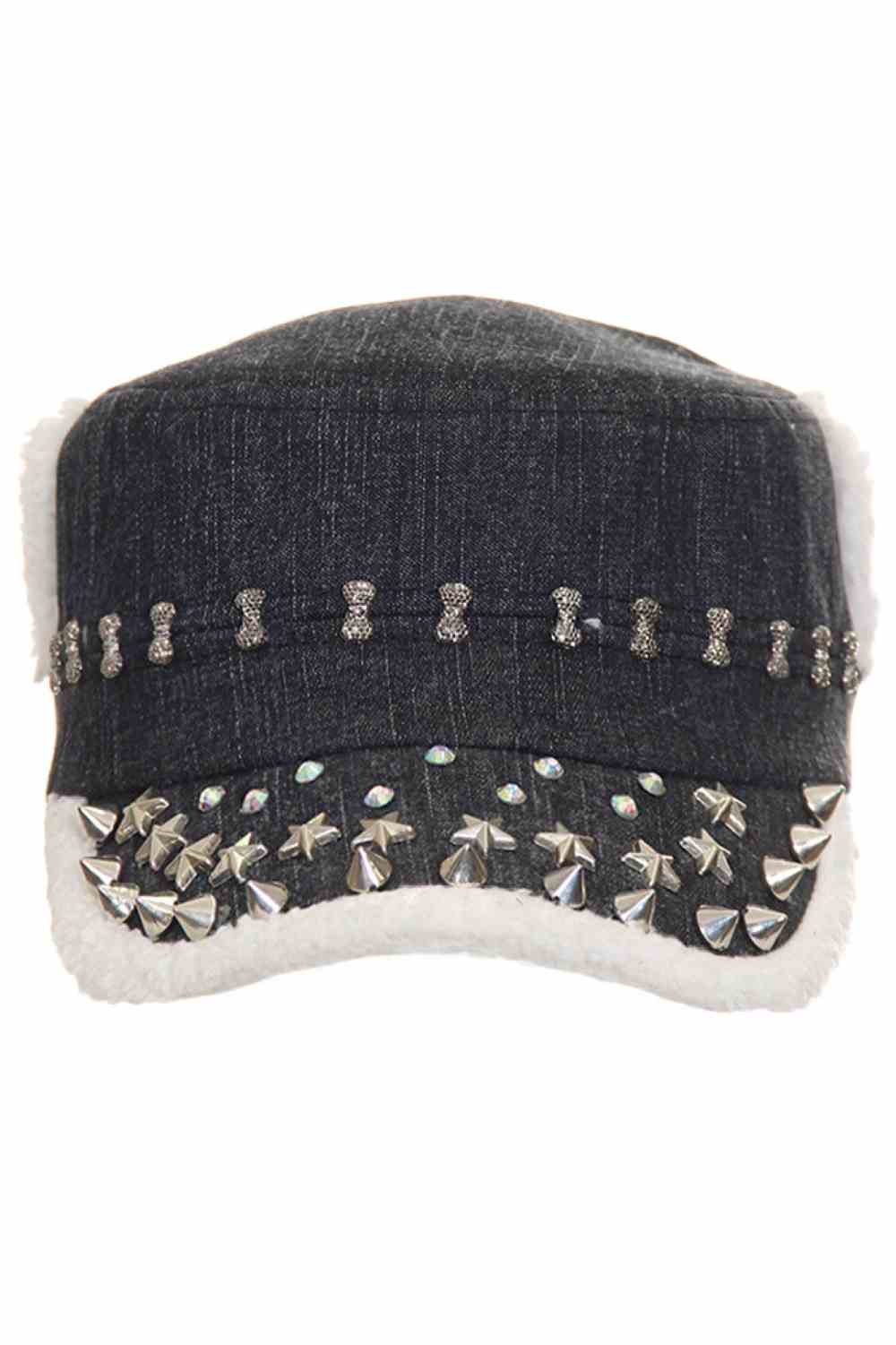 Fur with Stone Funky Star Cap