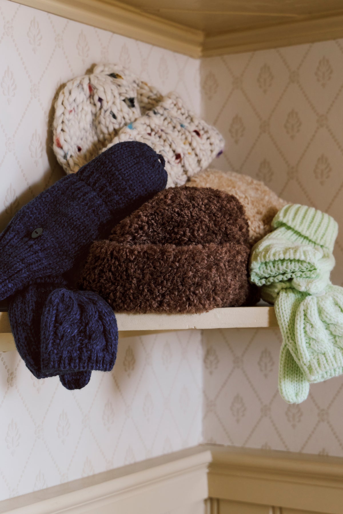 Free People Speckled Hat and Mitten Set in Ivory