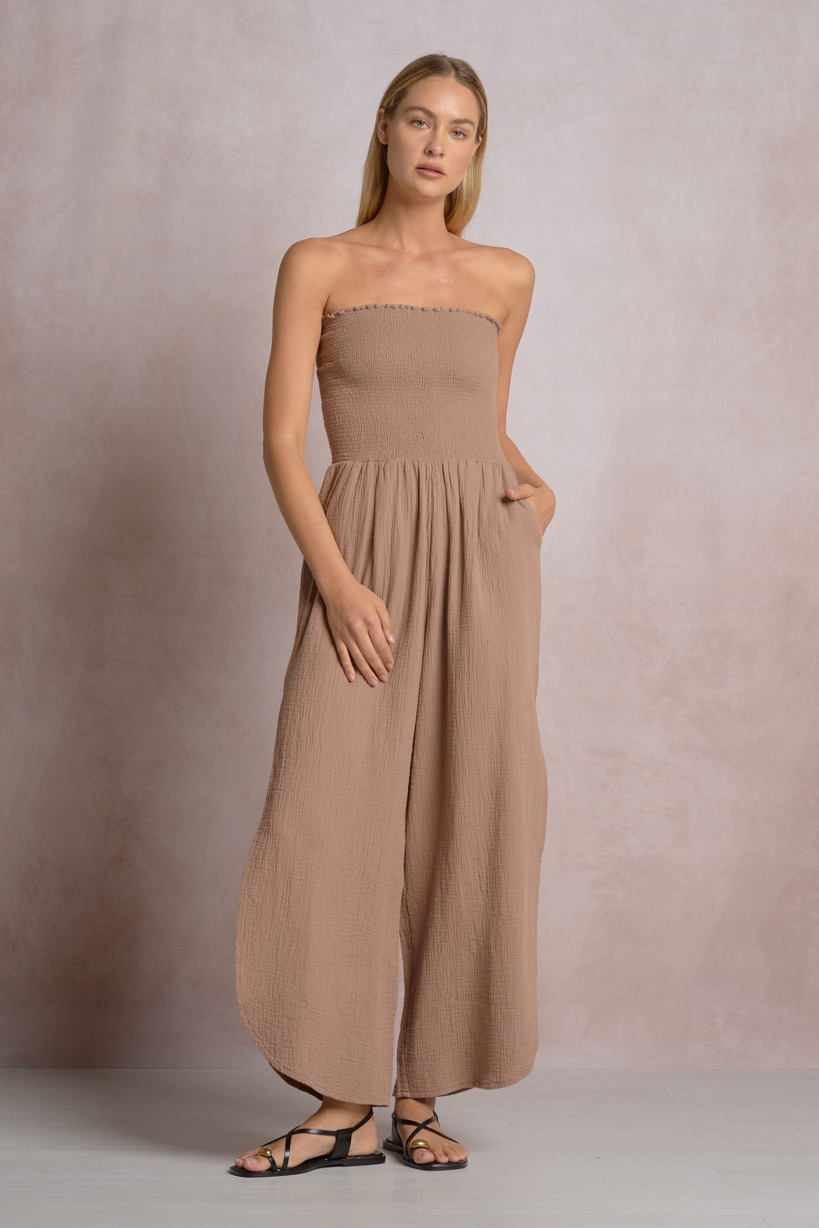 Dominca Jumpsuit Taupe