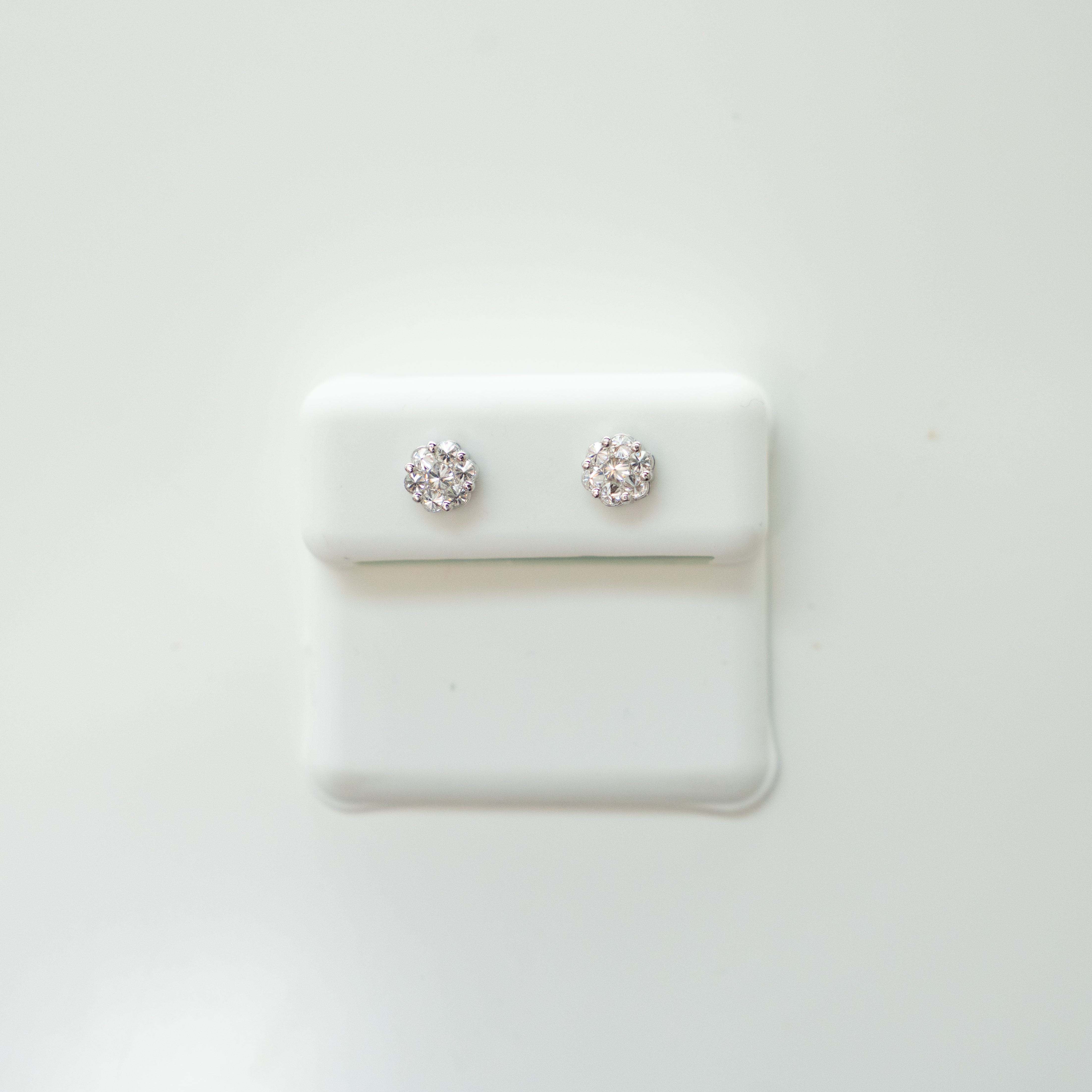 925 Silver Moissanite Reverse Stud Earrings – 0.53 cttw