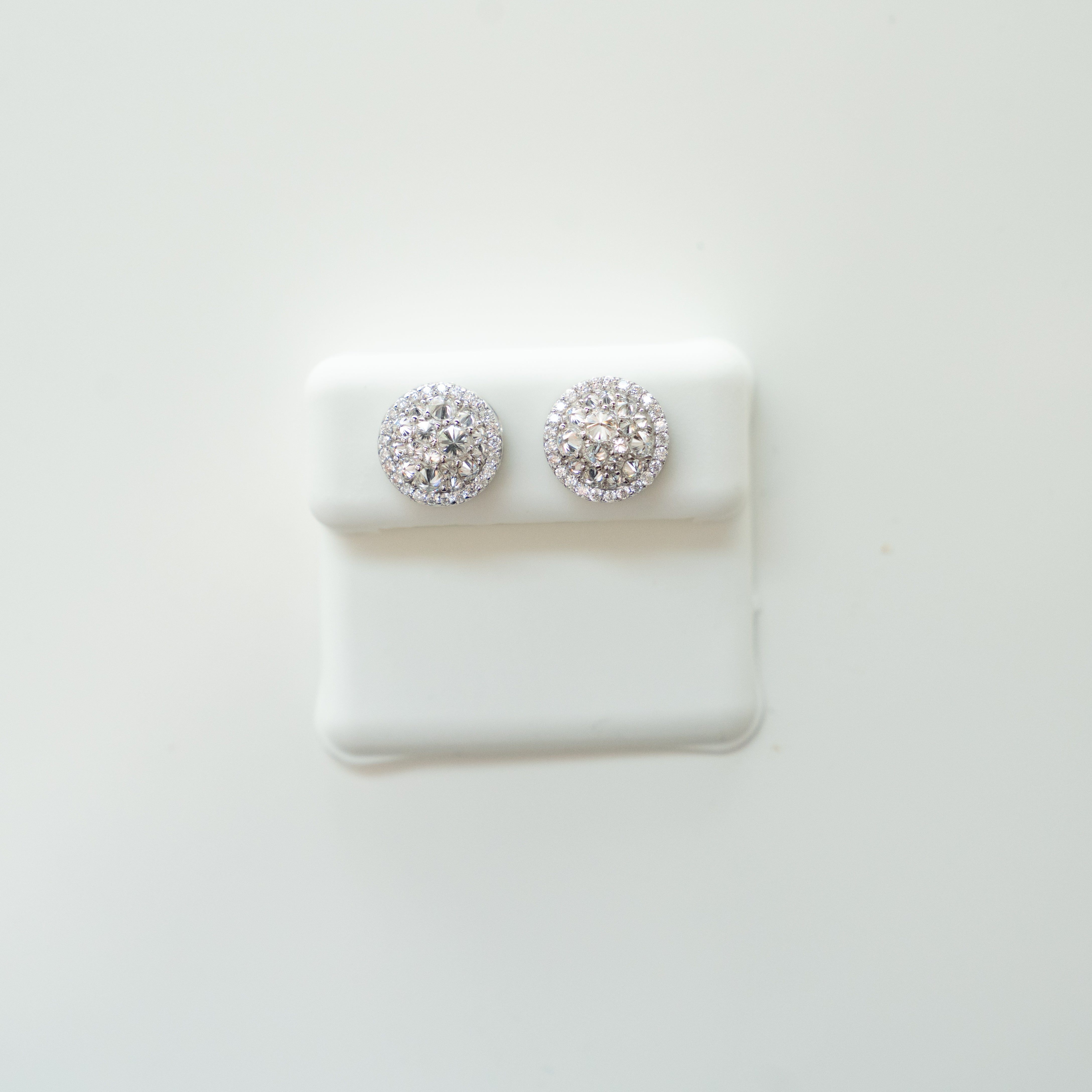 925 Silver Moissanite Reverse Set Stud Earrings – 2.69 cttw