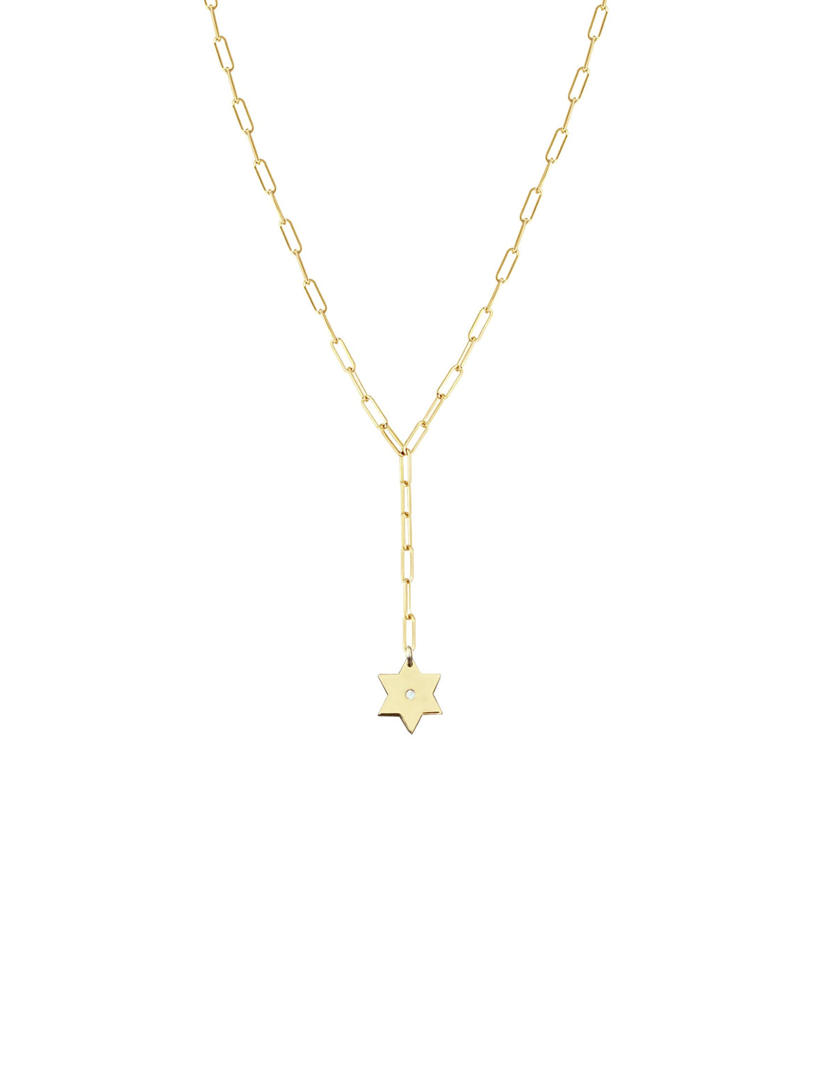 Magen David Paperclip Lariat