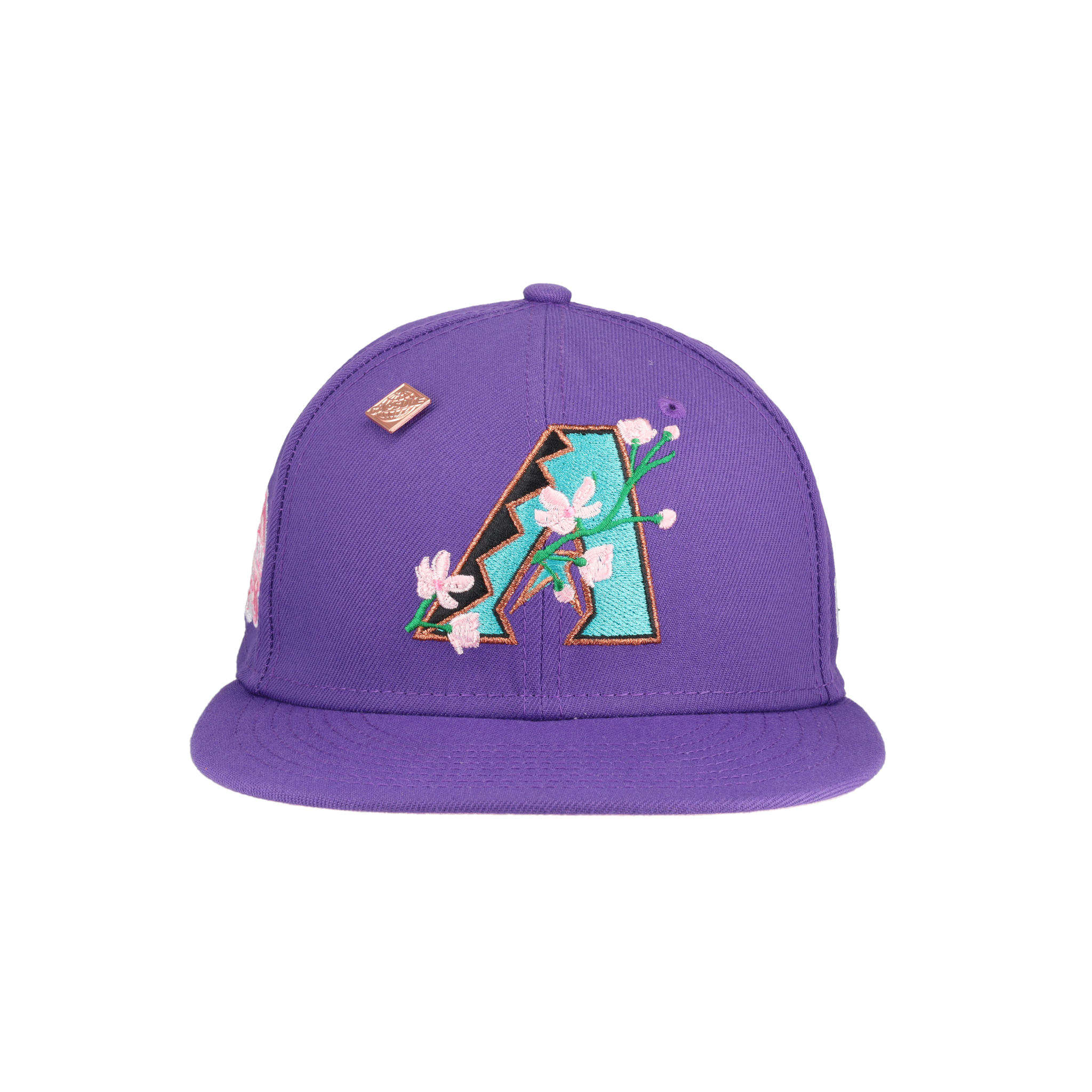 Arizona Diamondbacks Side Patch Bloom 2001 World Series Patch Fitted Hat