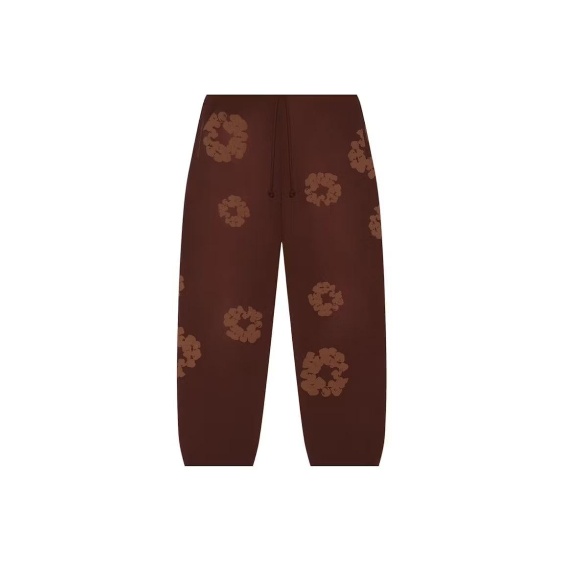 Denim Tears Mono Cotton Wreath Sweatpants Brown