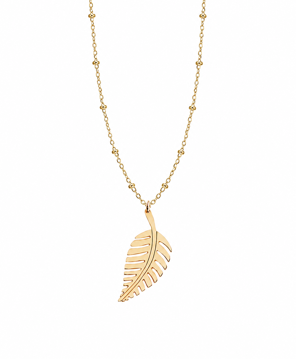Demeter Leaf Beaded Necklace