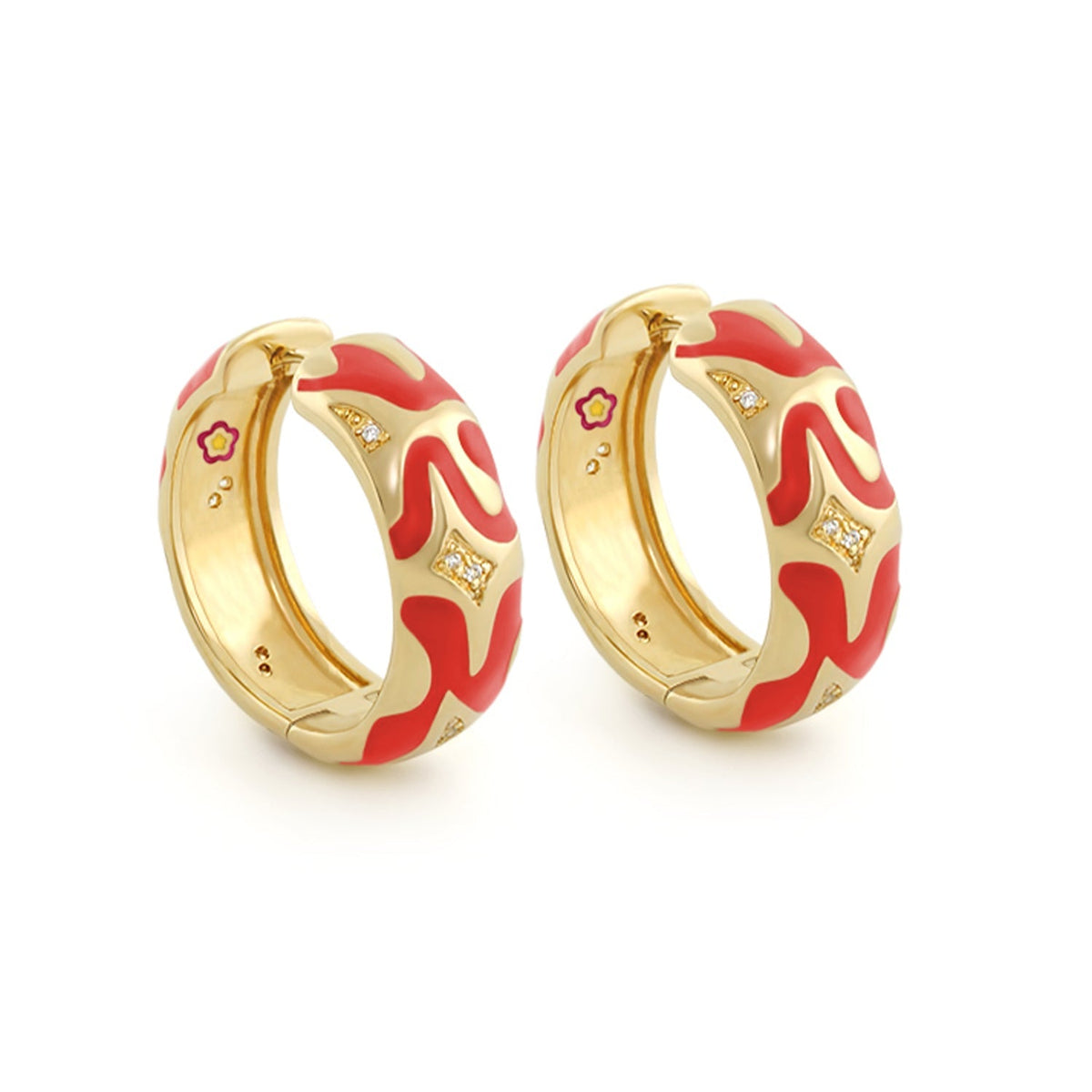 Swirl Tattoo Earrings