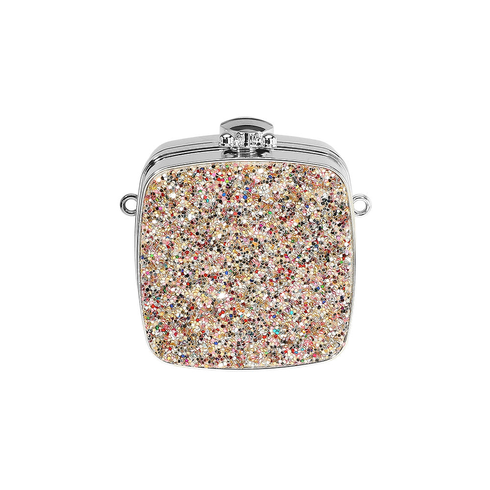 Square Glitter Mini Clutch Bag Crossbody Bag