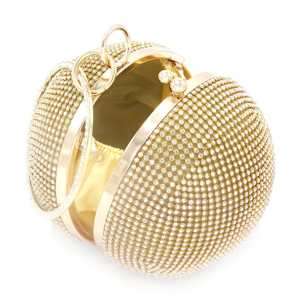 Bling Round Ball Evening Tote / Crossbody Bag