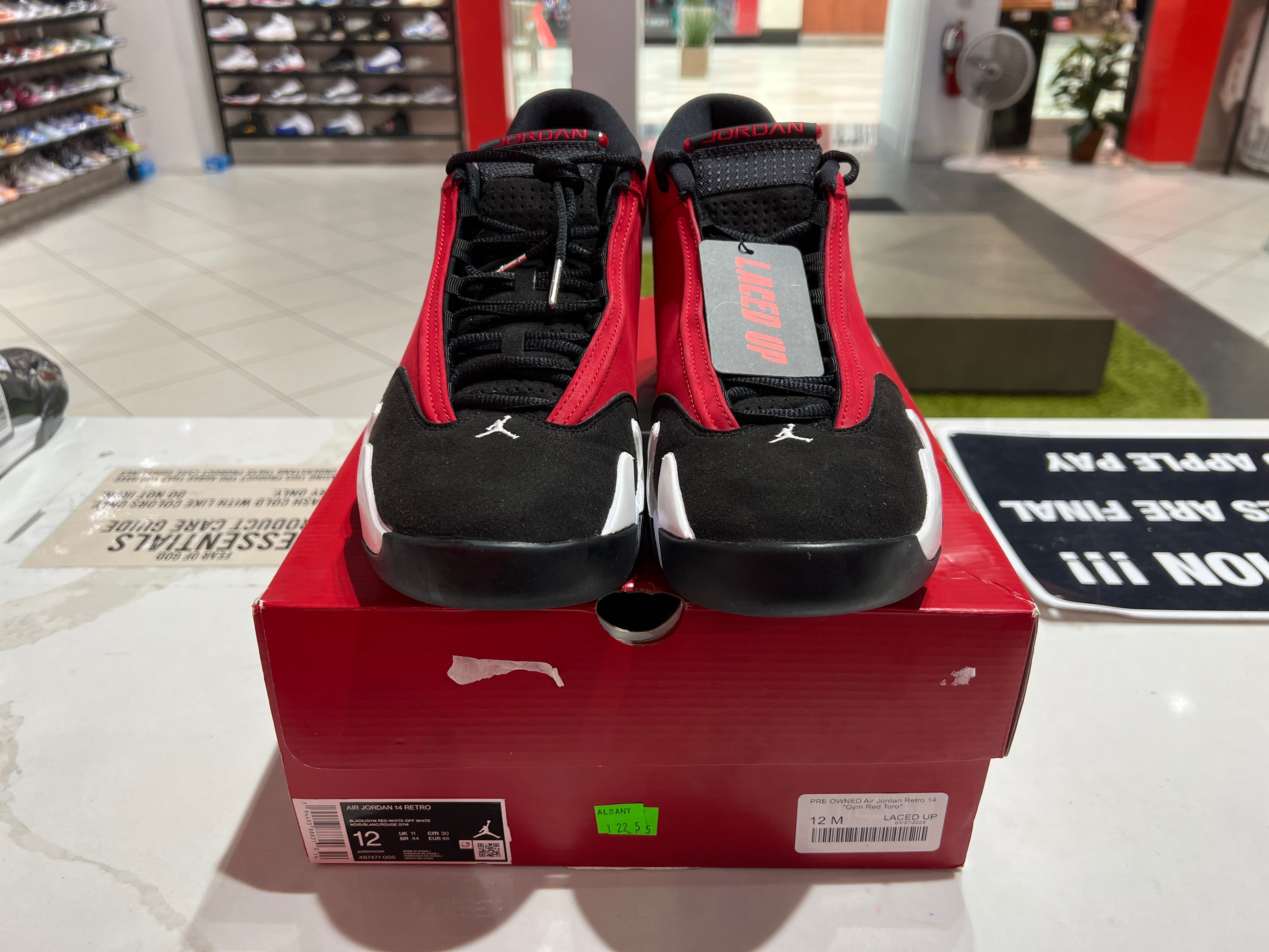 PRE OWNED Air Jordan Retro 14 "Gym Red Toro"