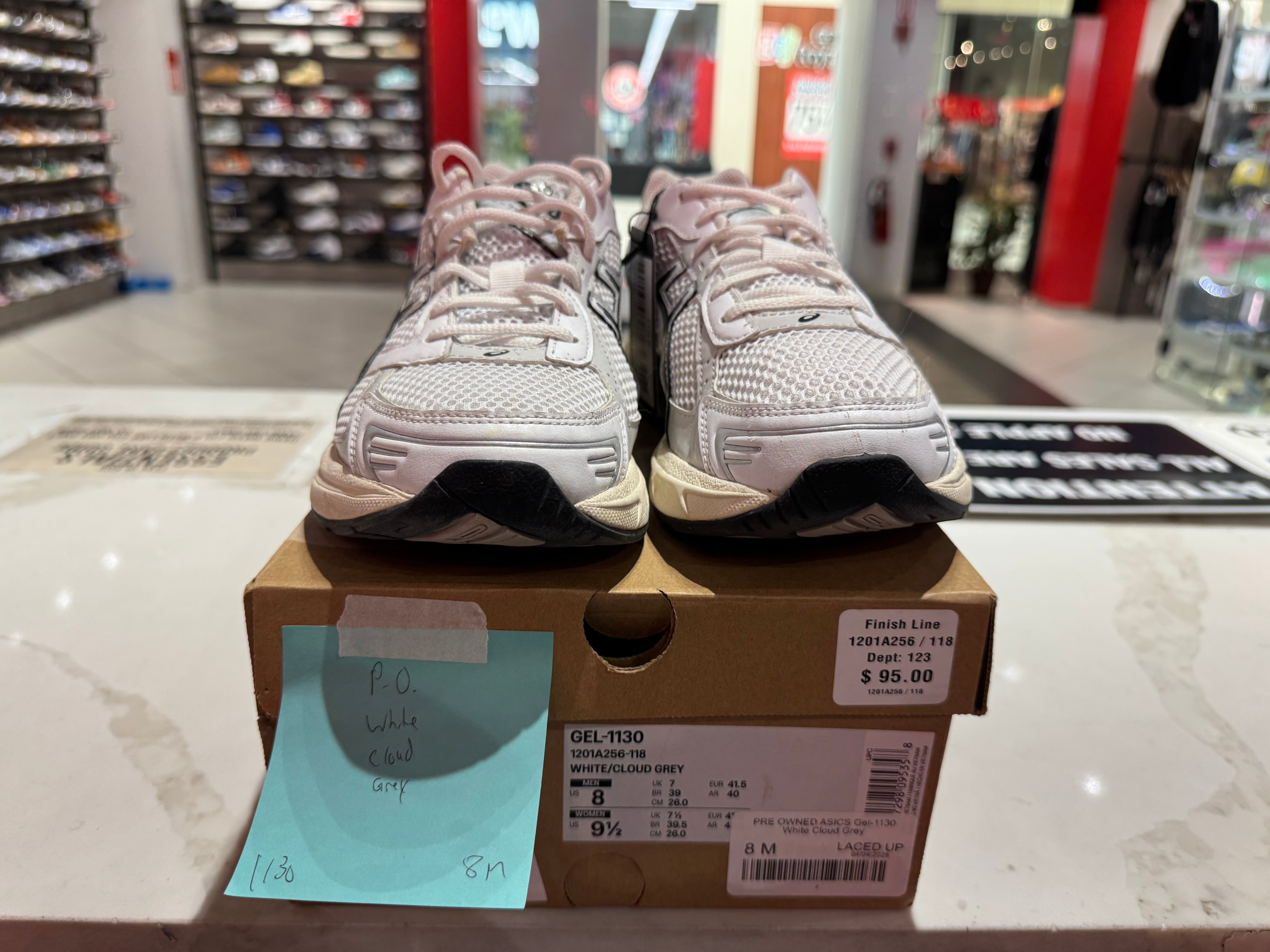 PRE OWNED ASICS Gel-1130 White Cloud Grey