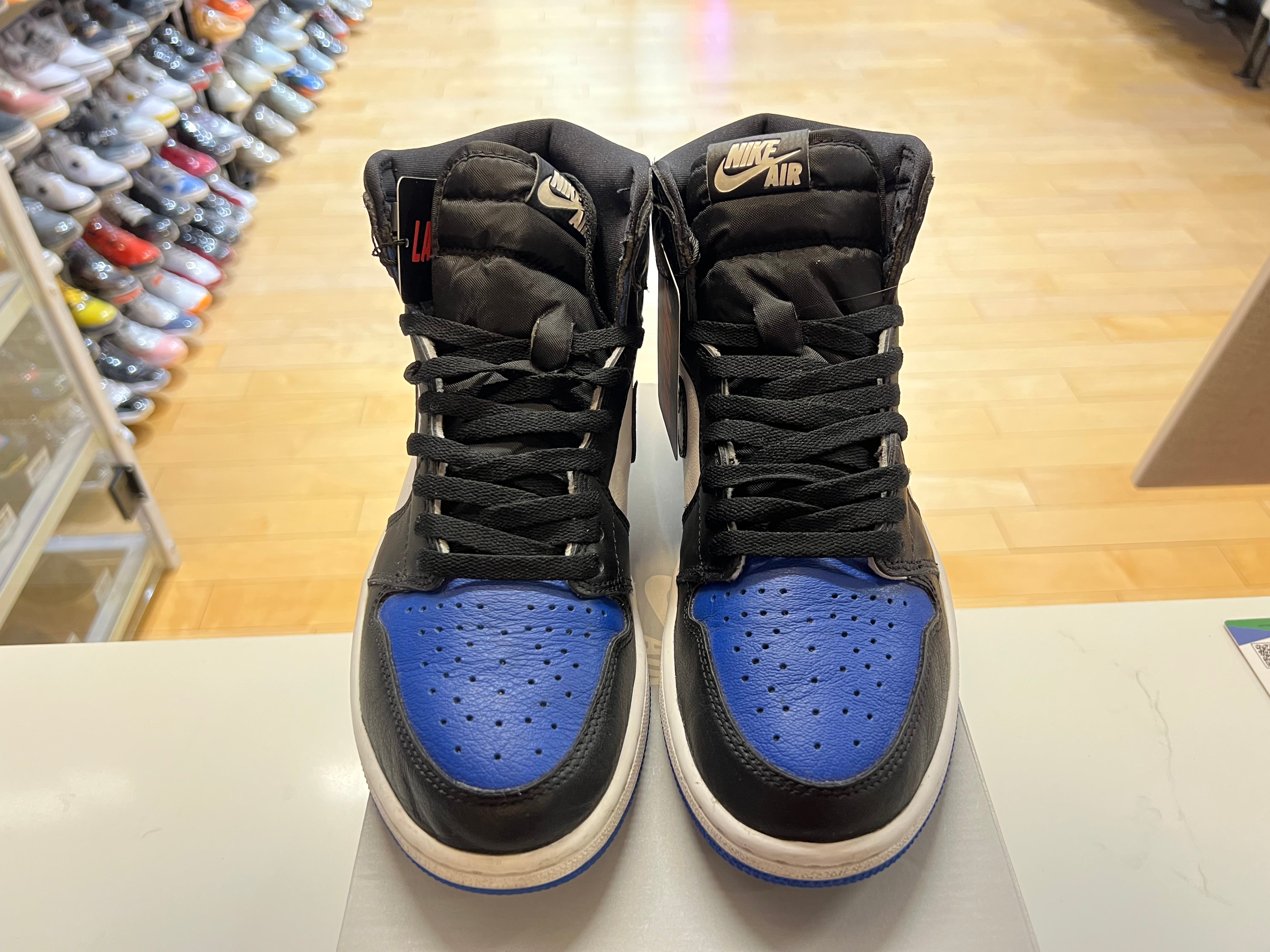 PRE OWNED Air Jordan Retro 1 High Royal Toe "9.5 M"
