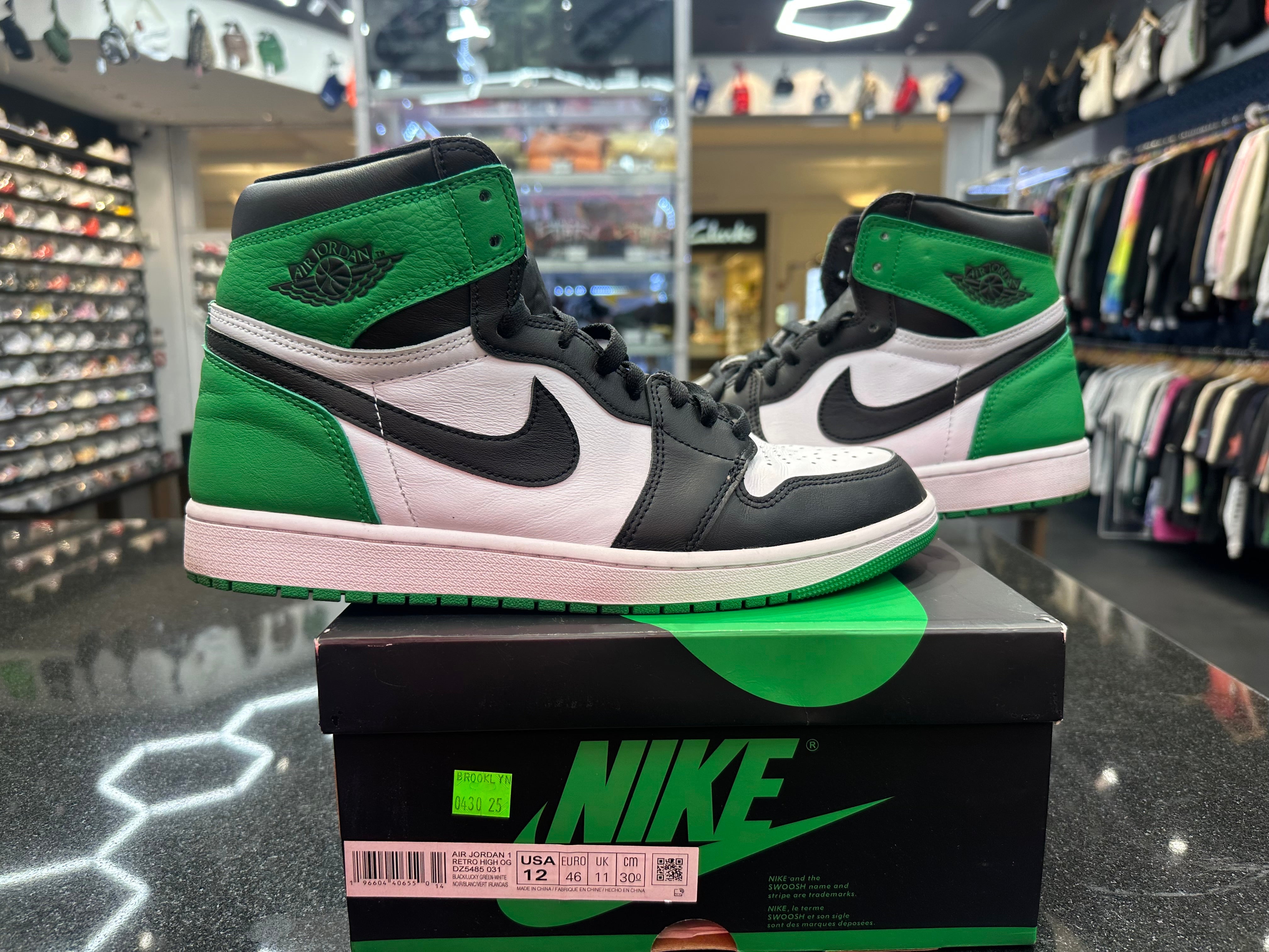 PRE OWNED Jordan 1 Retro High OG Lucky Green